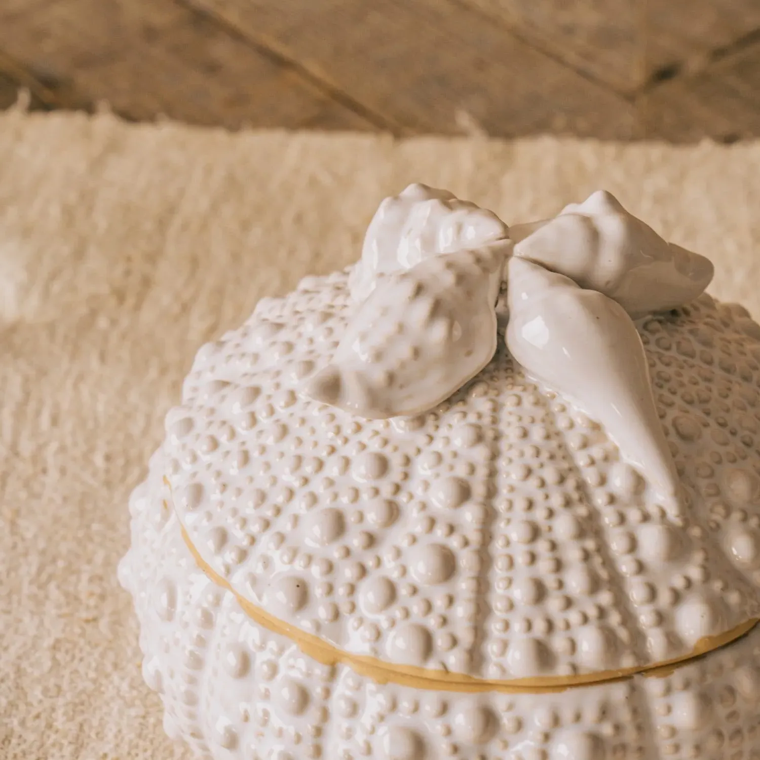 Large Trinket Dish - White