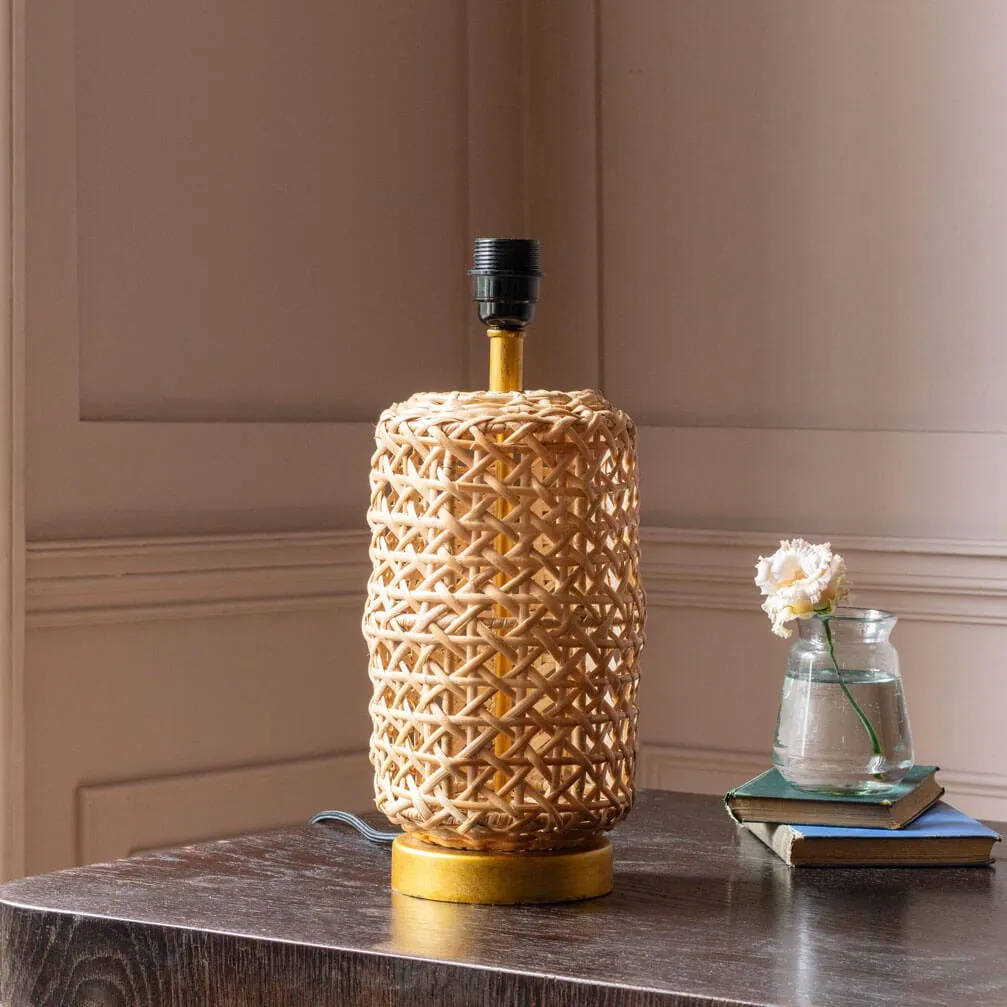 Lari Table Lamp - Gold, Bamboo
