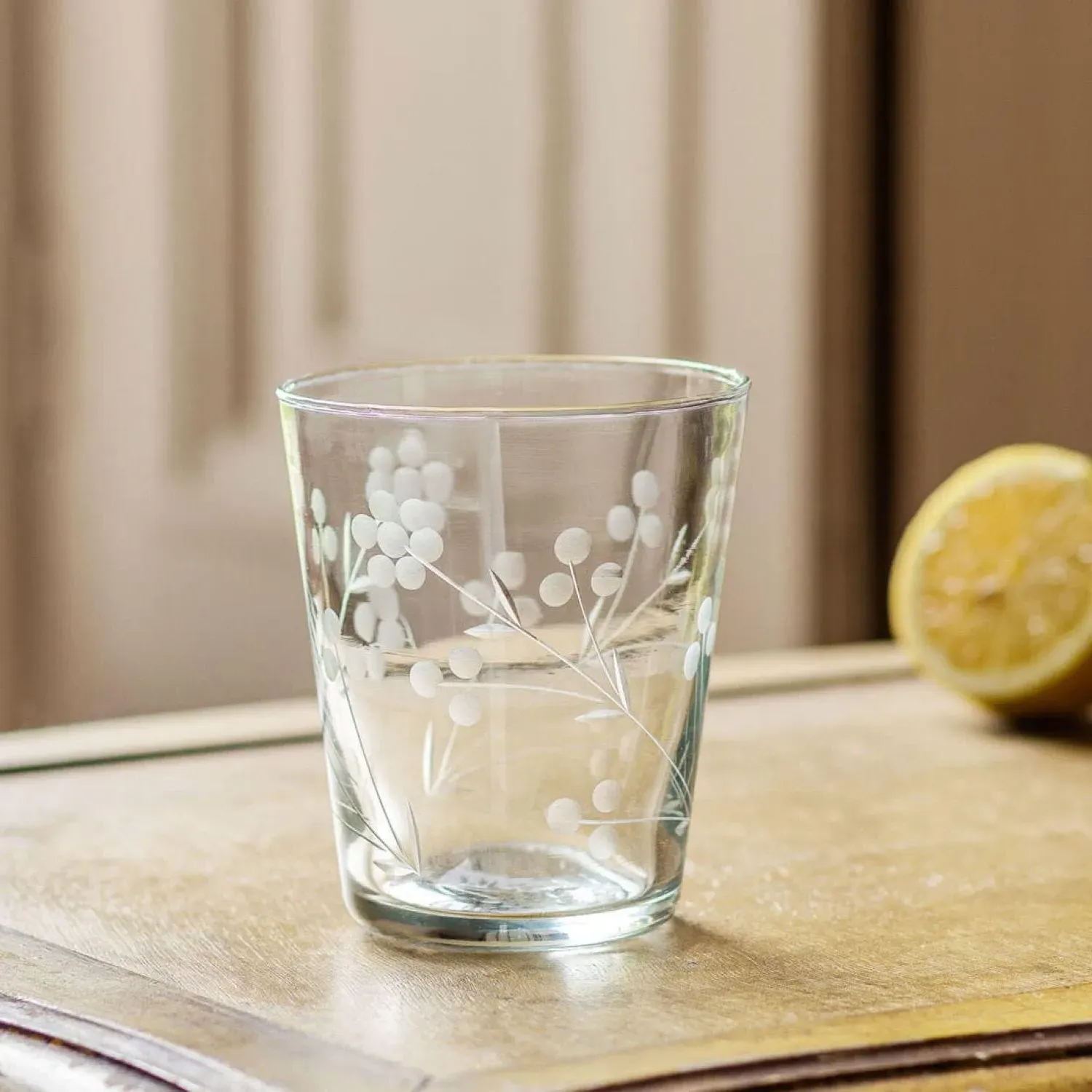 Leaf Gin Glass - Clear