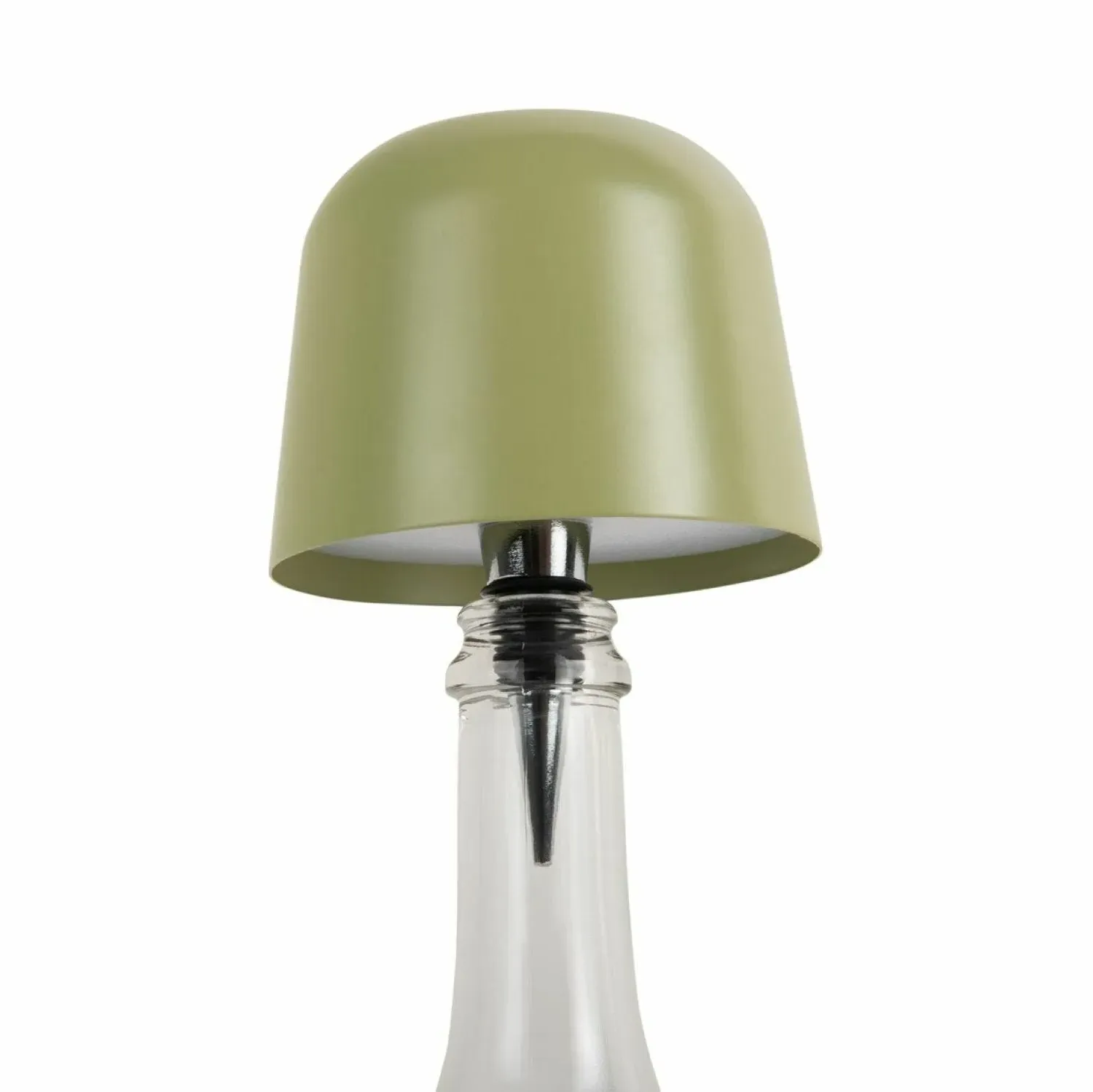 LED Bottle Stopper Lamp - Grey, Iron