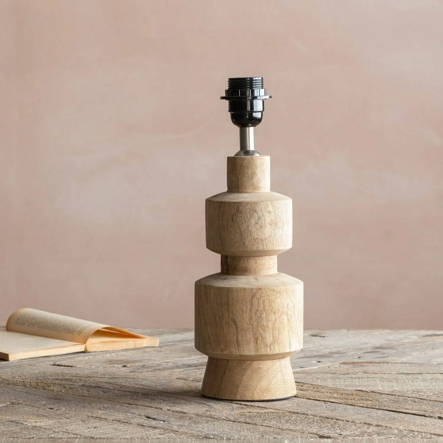 Leigh Table Lamp - Mango Wood