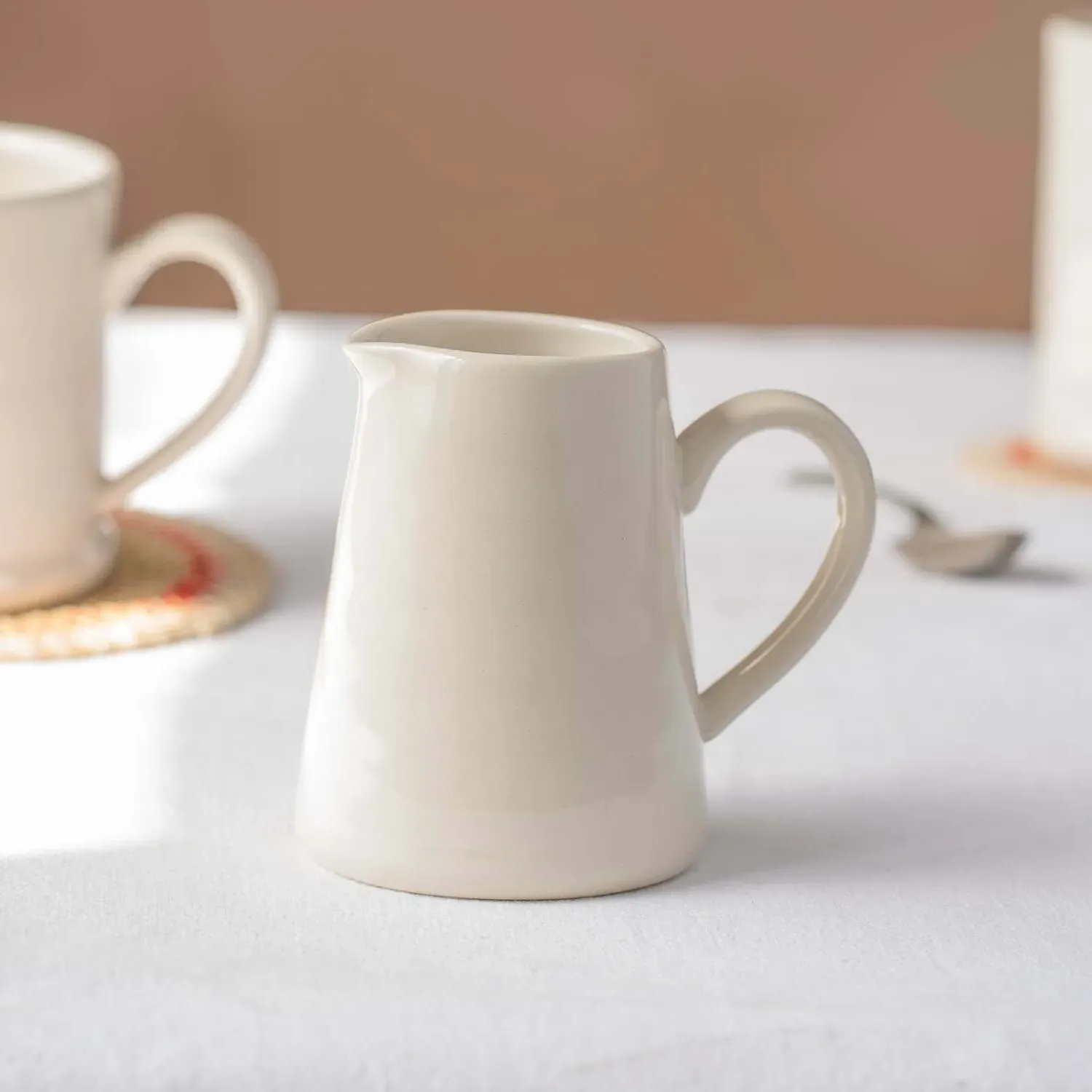 Lemon Branch Motif Mini Jug - Stoneware