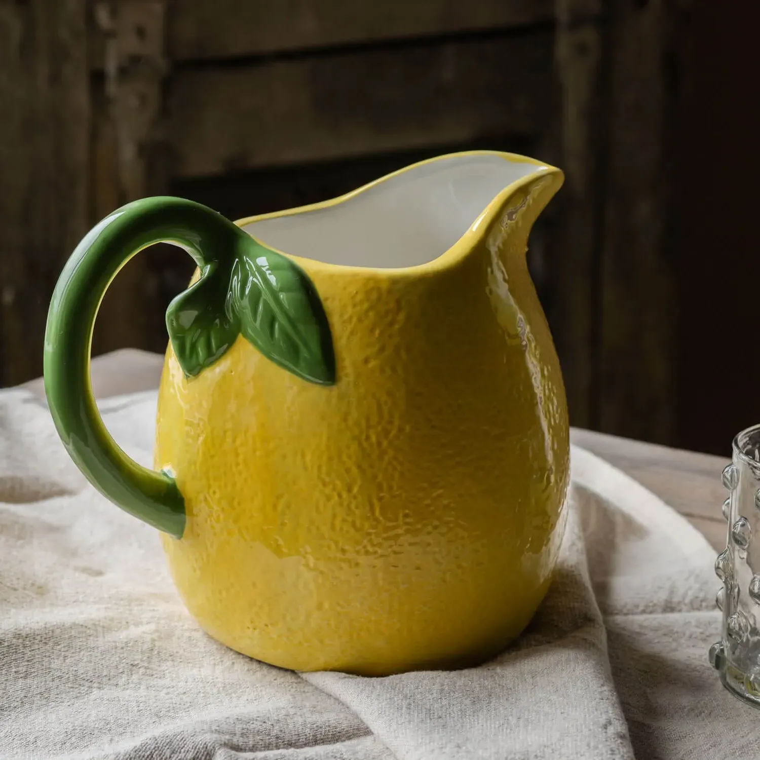 Lemon Ceramic Jug - Yellow