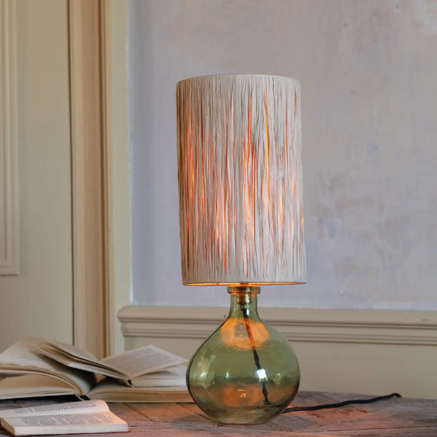 Lennox Table Lamp with Shade - Light Green