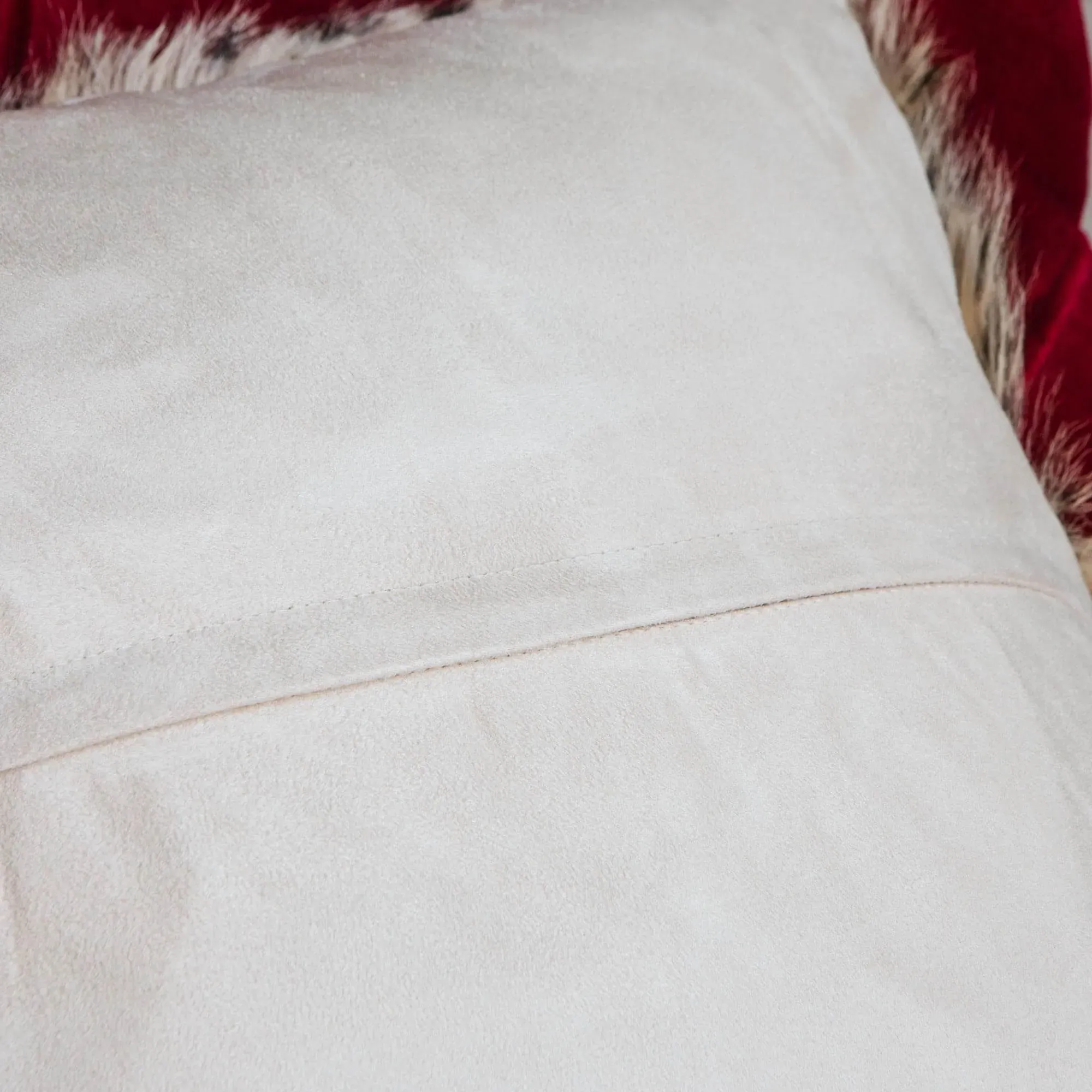 Leopard Print Cushion - Goat Fur