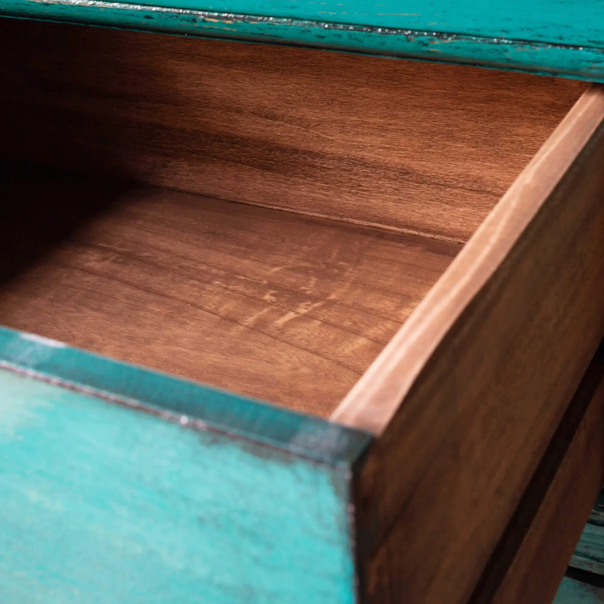 Leshan Chest of Drawers - Turquoise, Pine