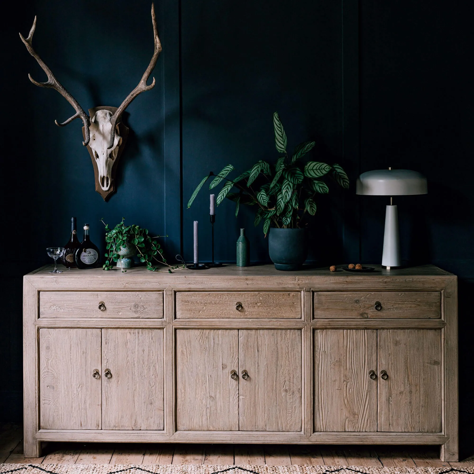 Leshan Six Door Three Drawer Sideboard - Natural, Elm
