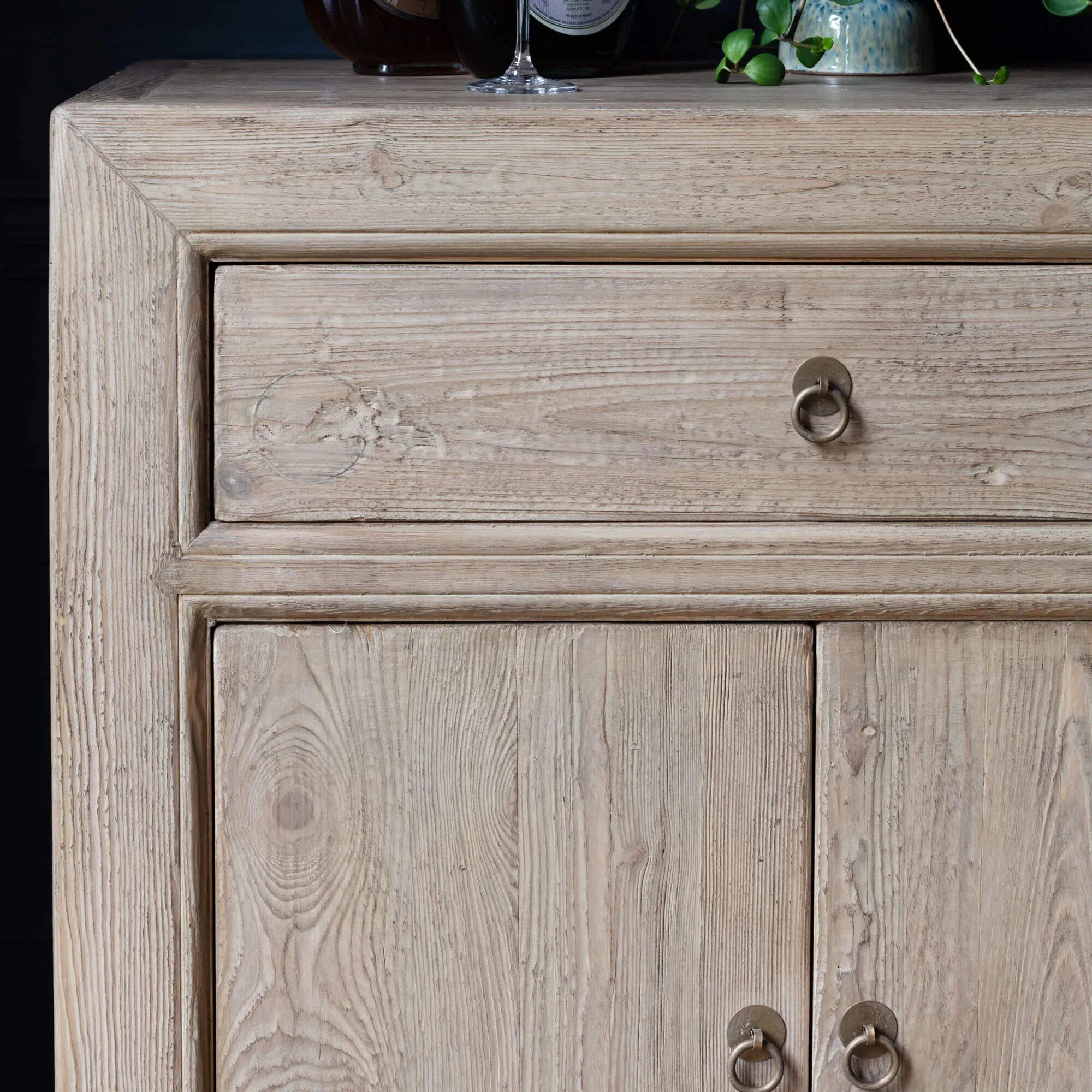 Leshan Six Door Three Drawer Sideboard - Natural, Elm