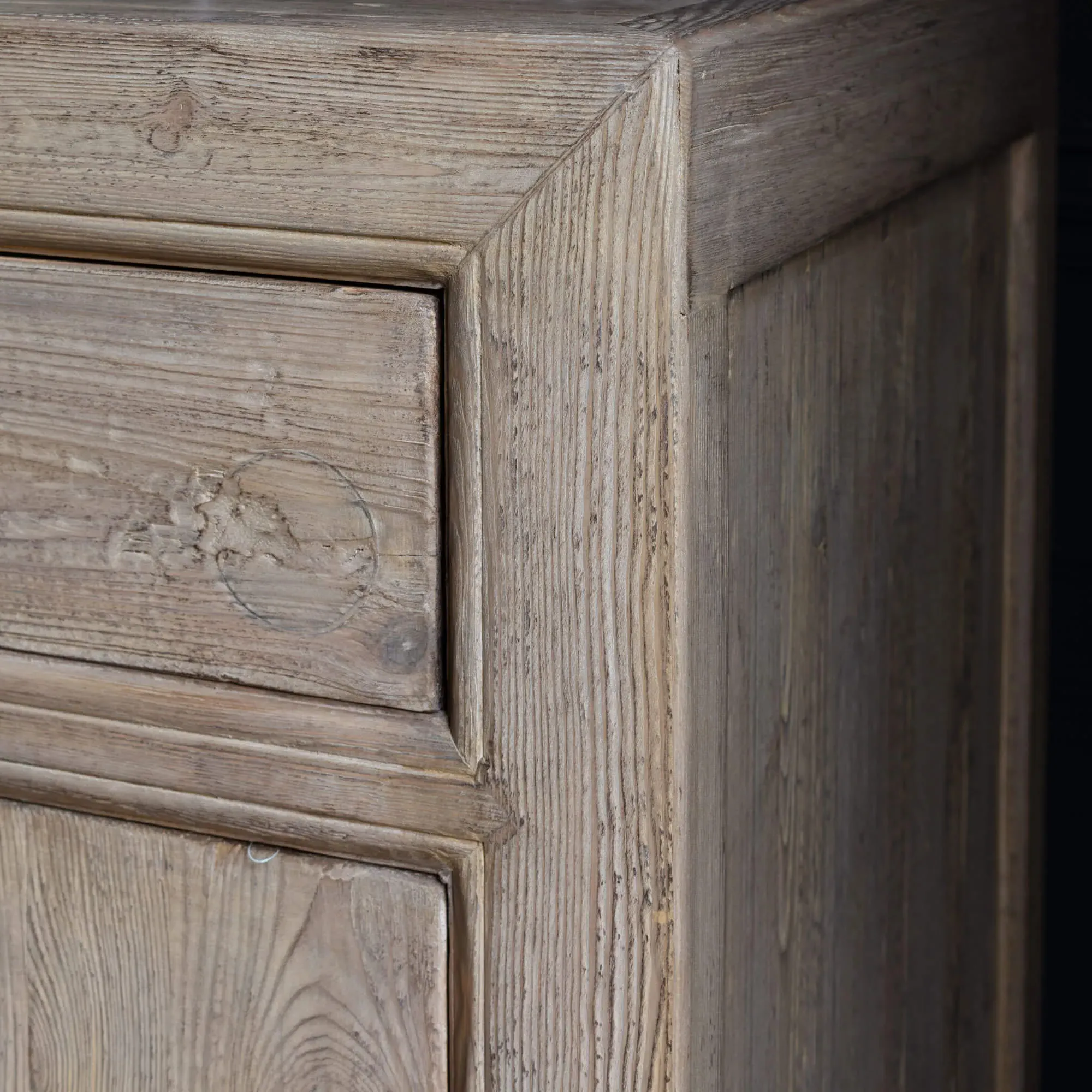 Leshan Six Door Three Drawer Sideboard - Natural, Elm