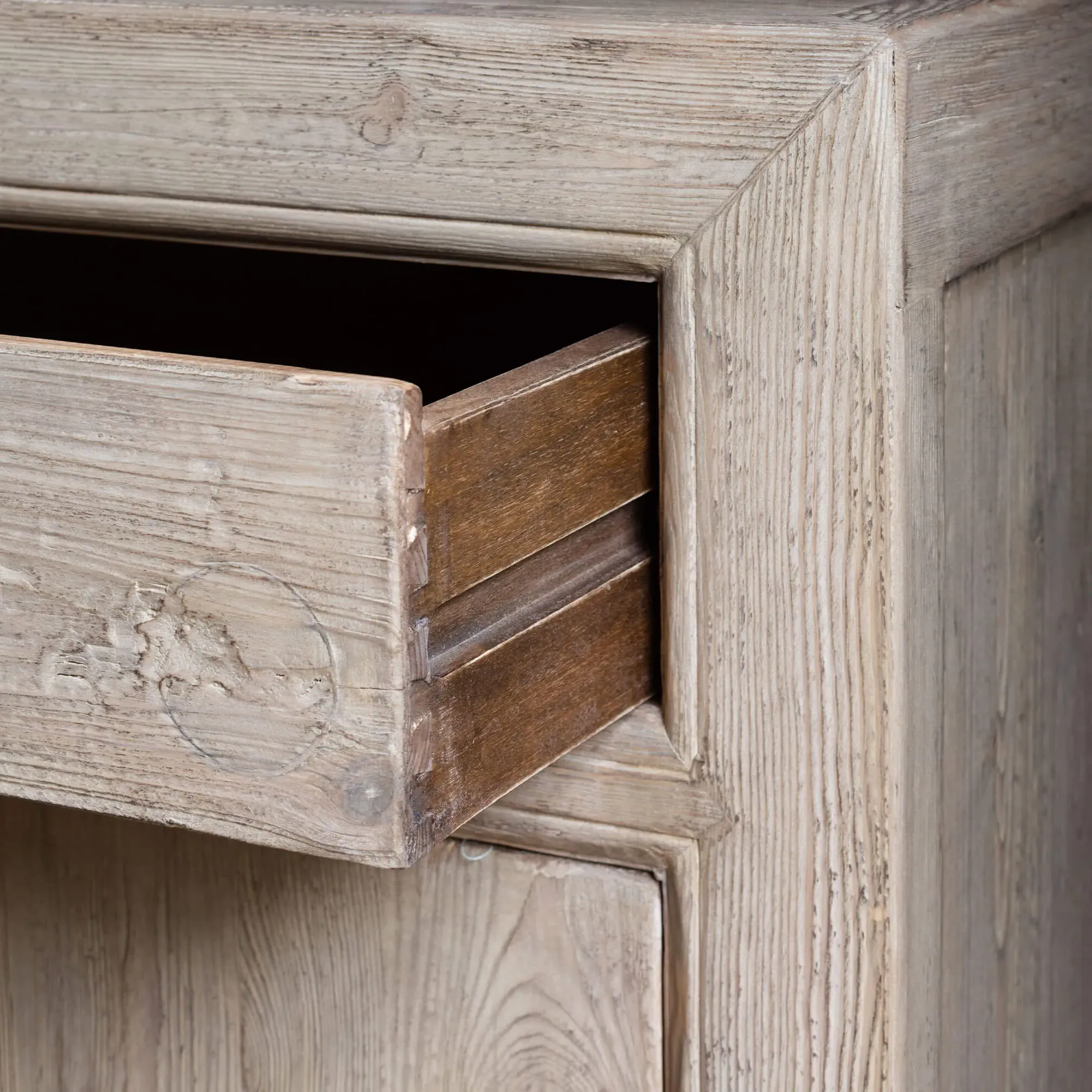 Leshan Six Door Three Drawer Sideboard - Natural, Elm