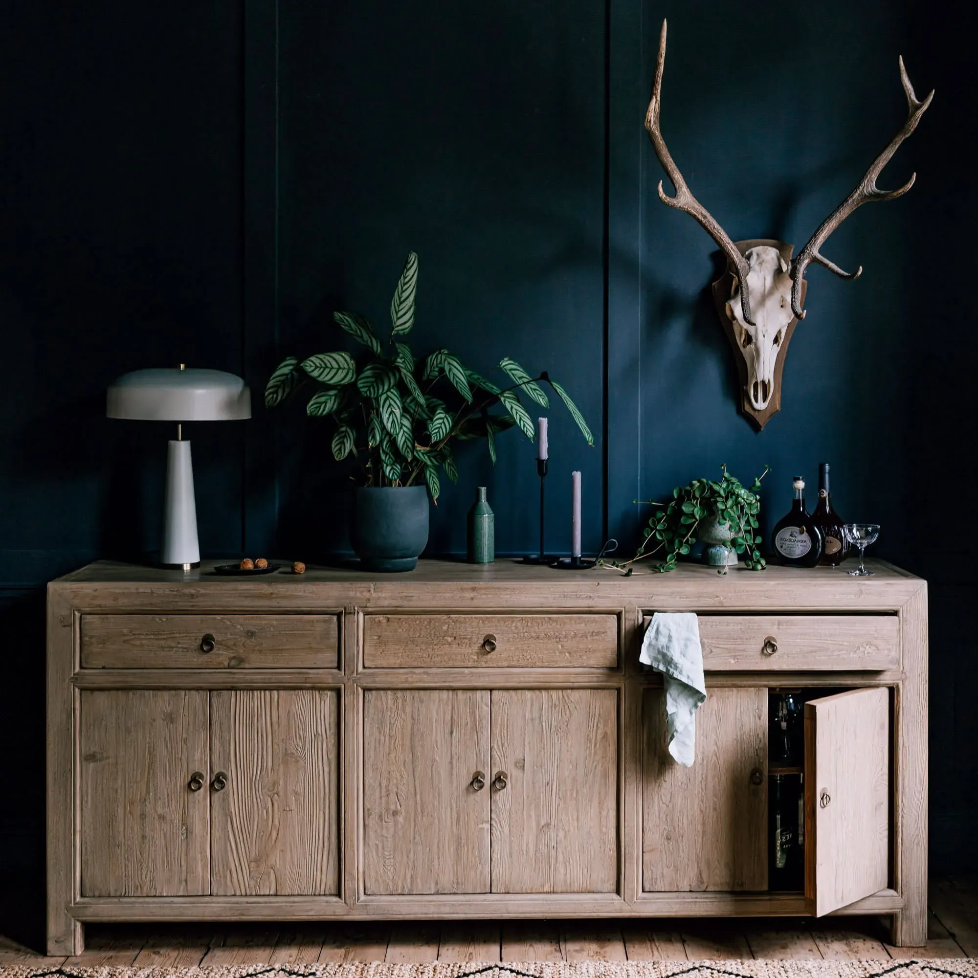 Leshan Six Door Three Drawer Sideboard - Natural, Elm