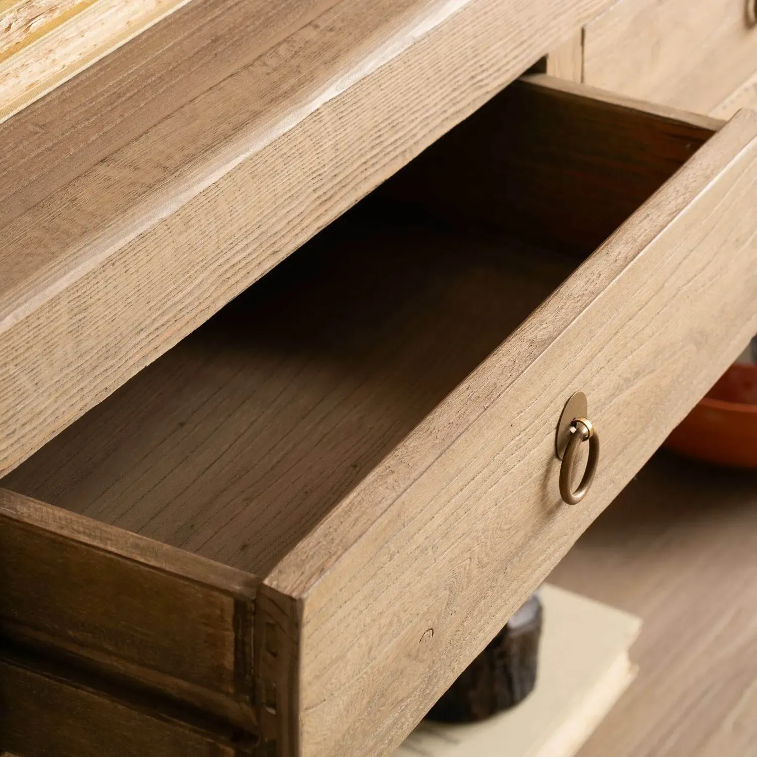 Leshan Three Drawer Sideboard - Natural, Elm