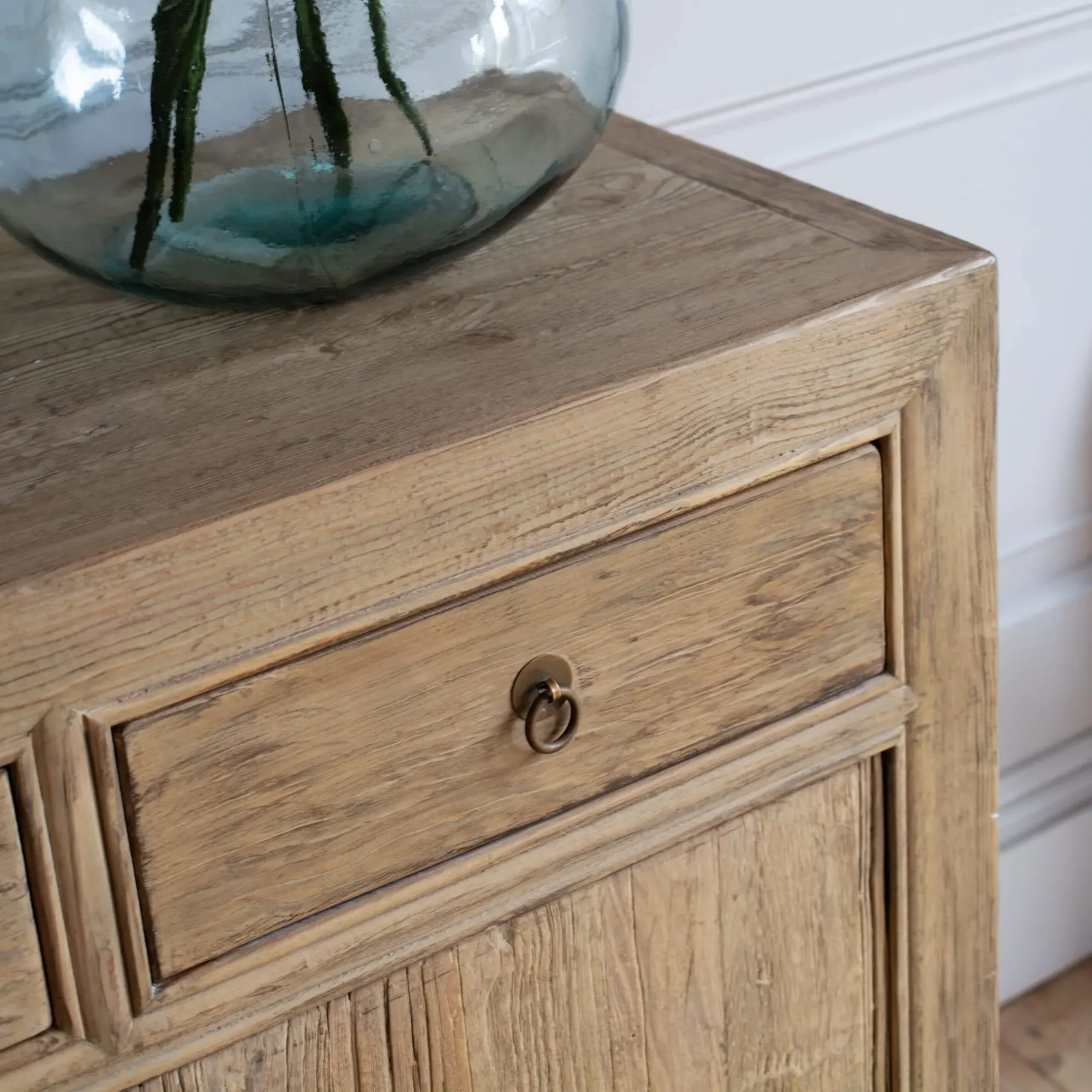 Leshan Two Door Three Drawer Sideboard - Natural, Elm