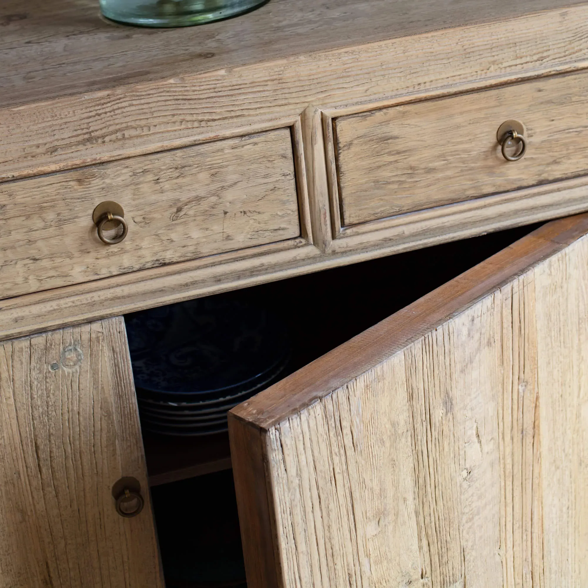 Leshan Two Door Three Drawer Sideboard - Natural, Elm