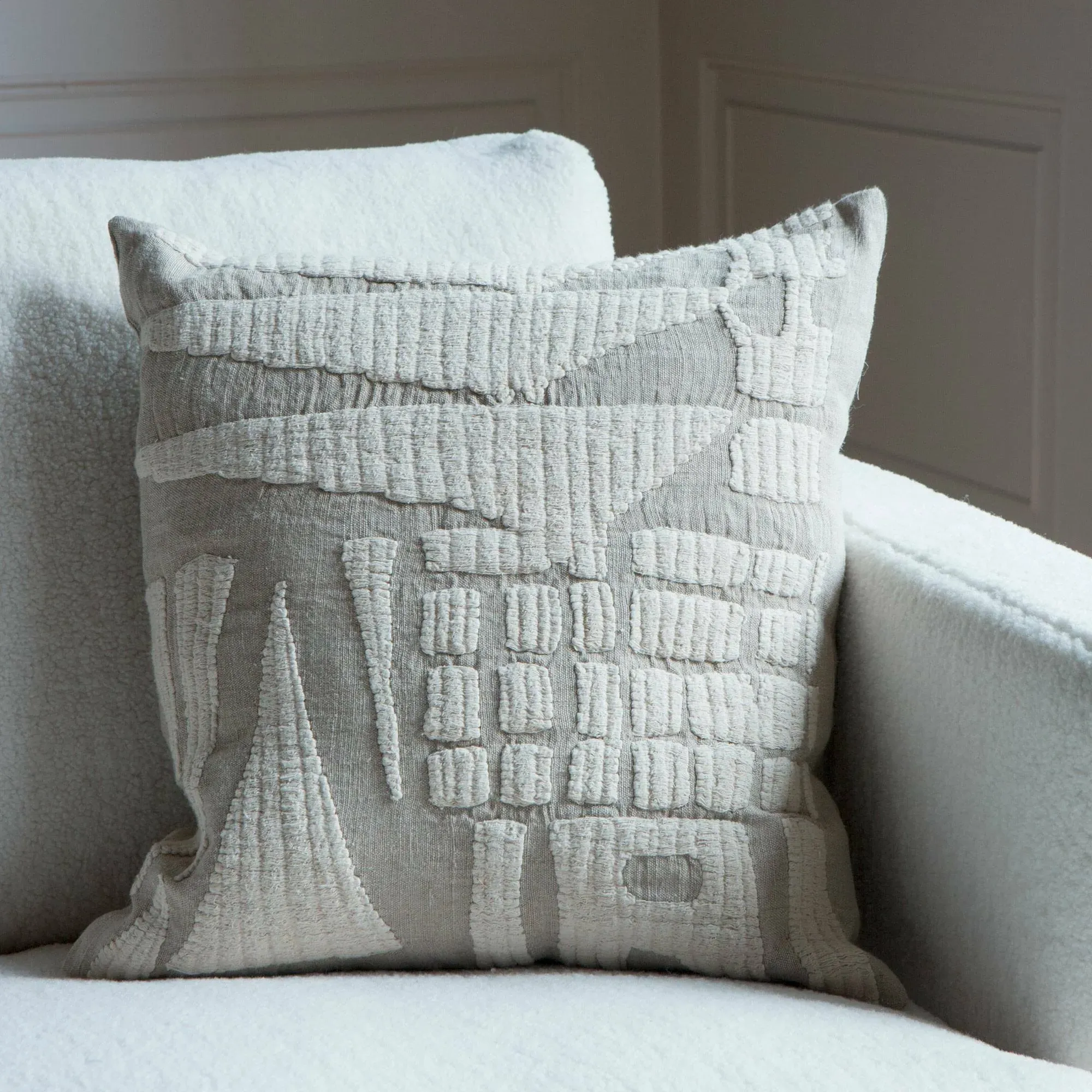 Lilou Square Cushion - Linen