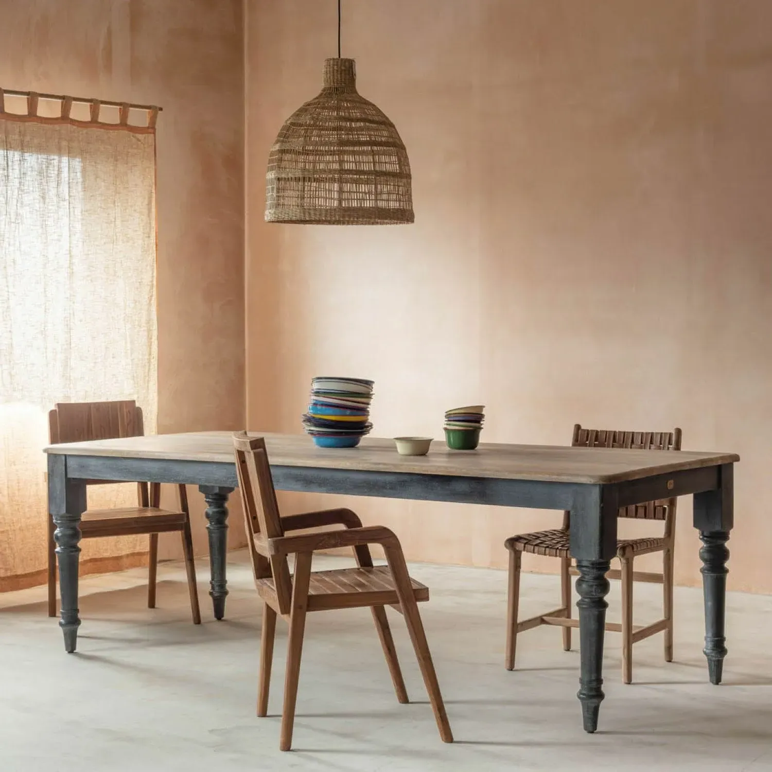 Lincoln 8-Seater Dining Table - Natural, Mango Wood