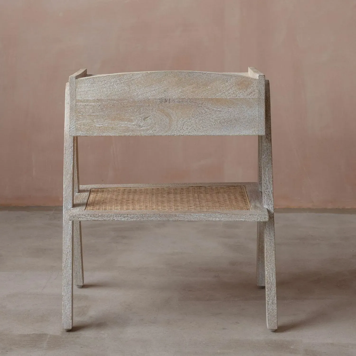 Loki Bedside Table - White-Washed, Mango Wood