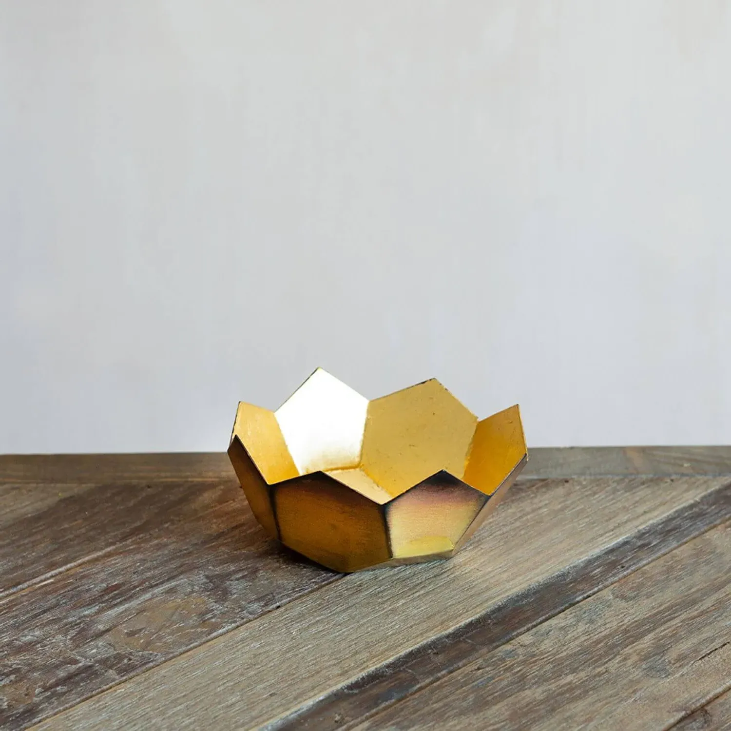 Lotus Tea Light Holder - Brass, Gold image