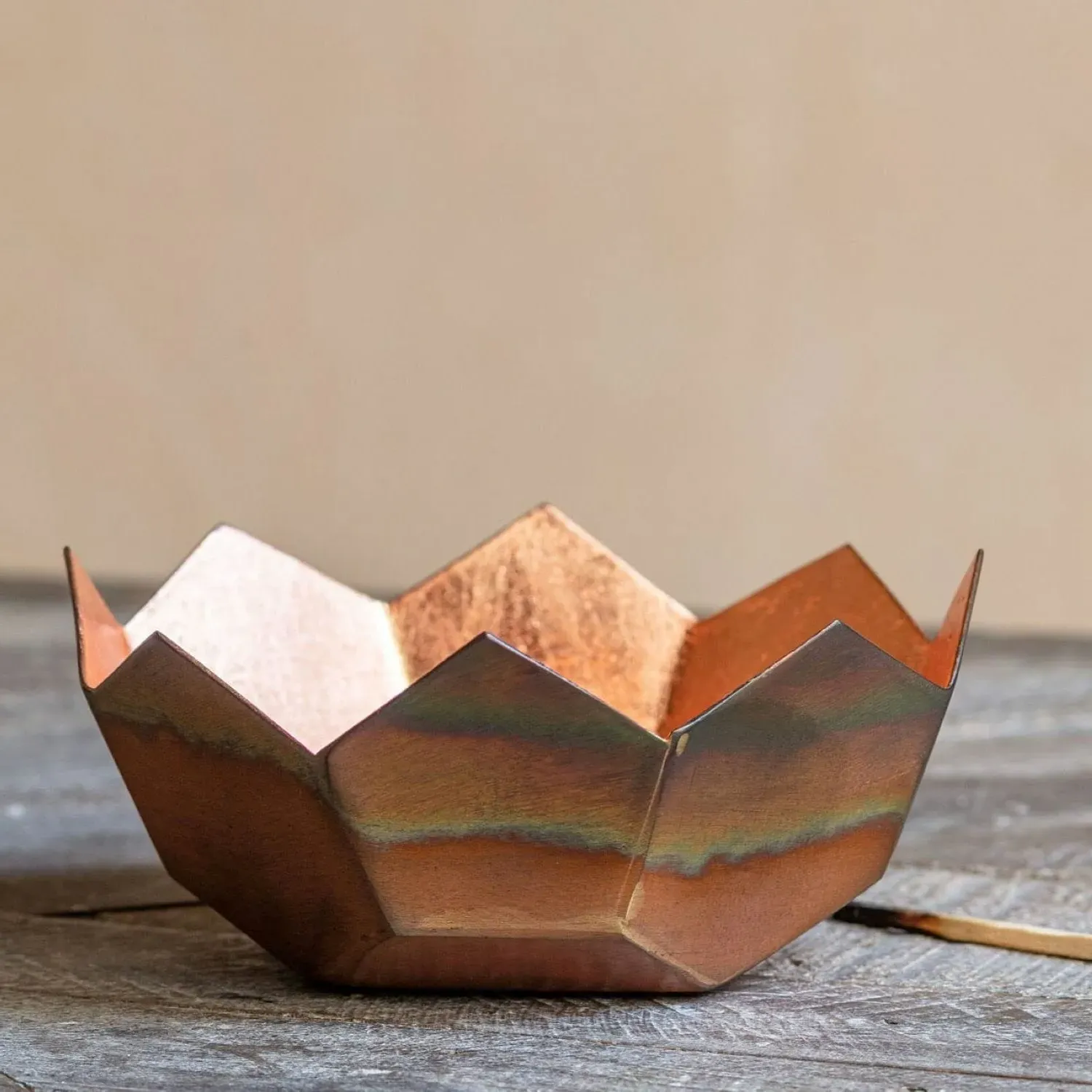 Lotus Tea Light Holder - Gold, Copper