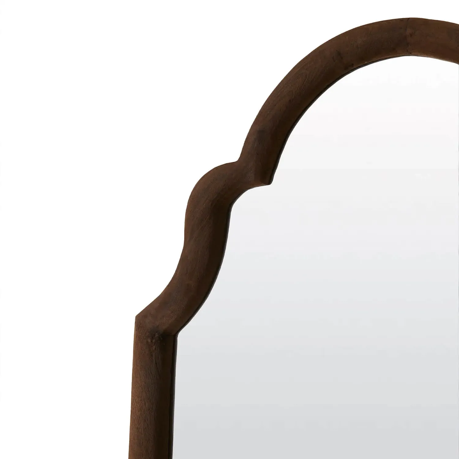 Lowell Wall Mirror - Dark Brown, Mango Wood