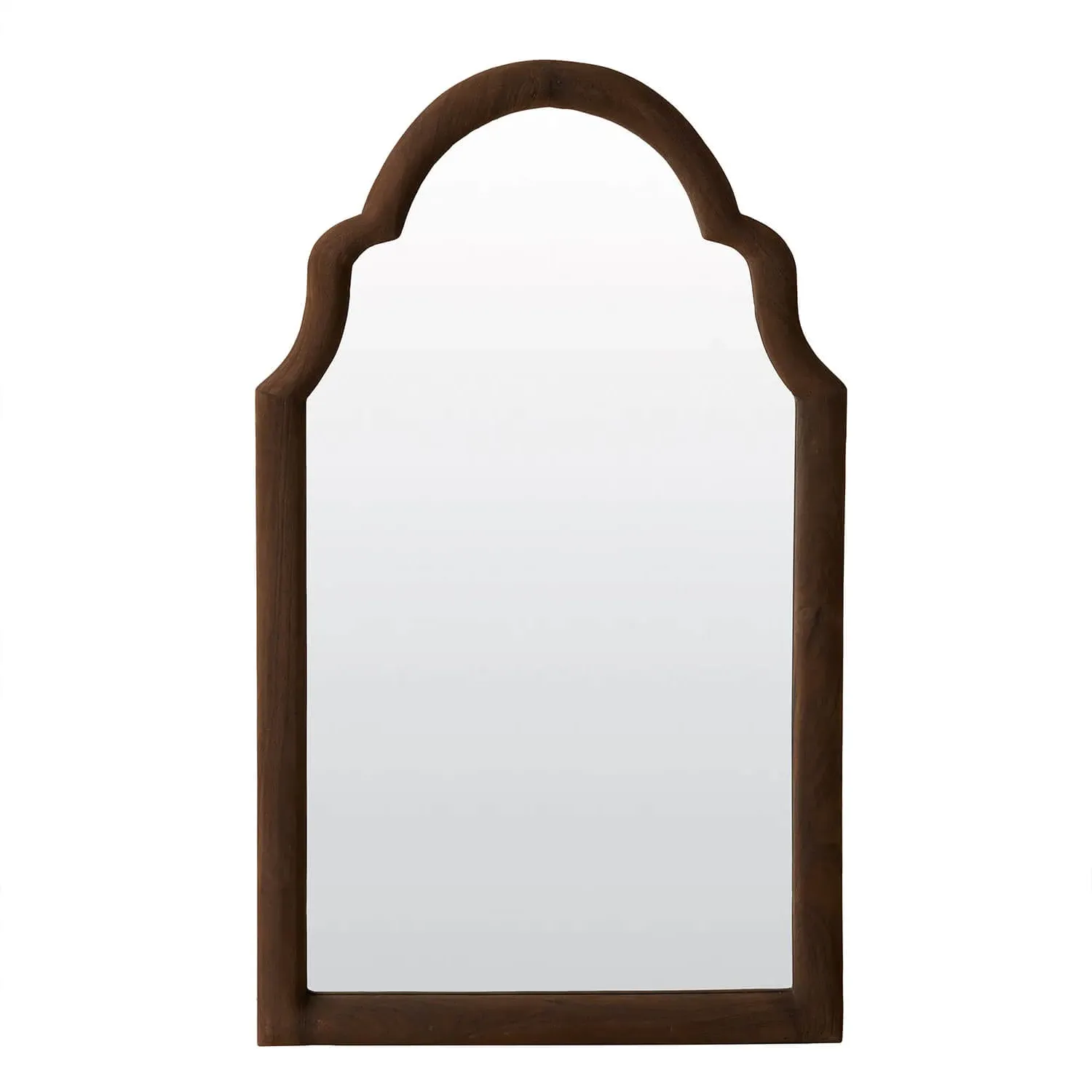 Lowell Wall Mirror - Dark Brown, Mango Wood image