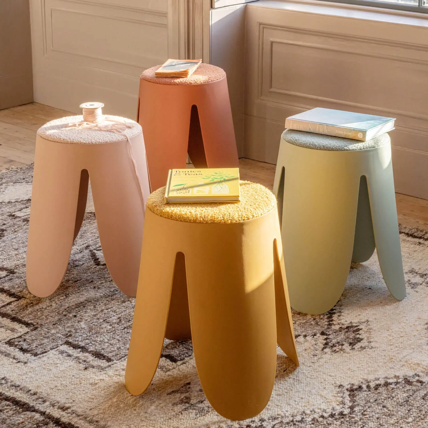 Mabel Stackable Stool - Jade, Polypropylene image