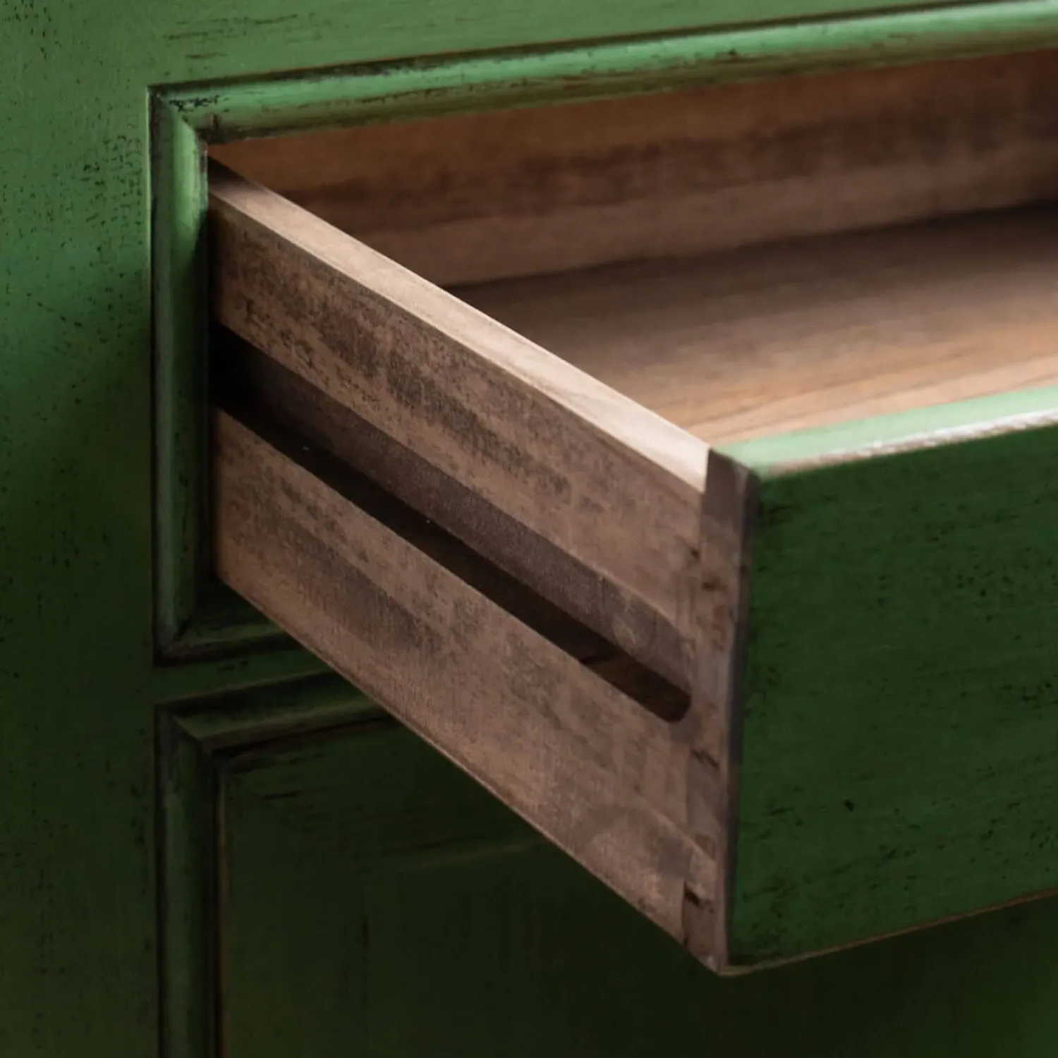 Macau Bedside Table - Jade, Pine