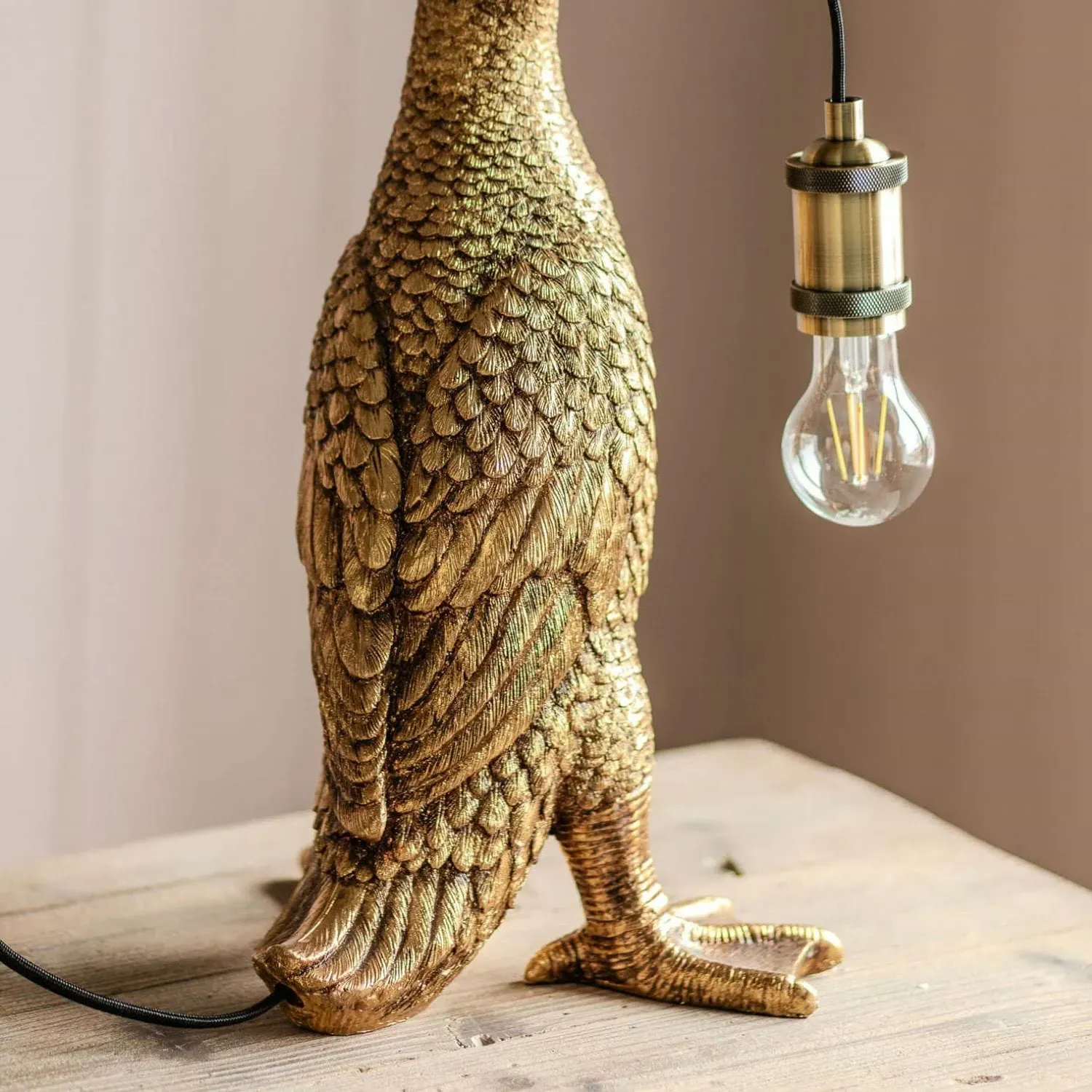 Mallory Mallard Table Lamp - Gold, Resin