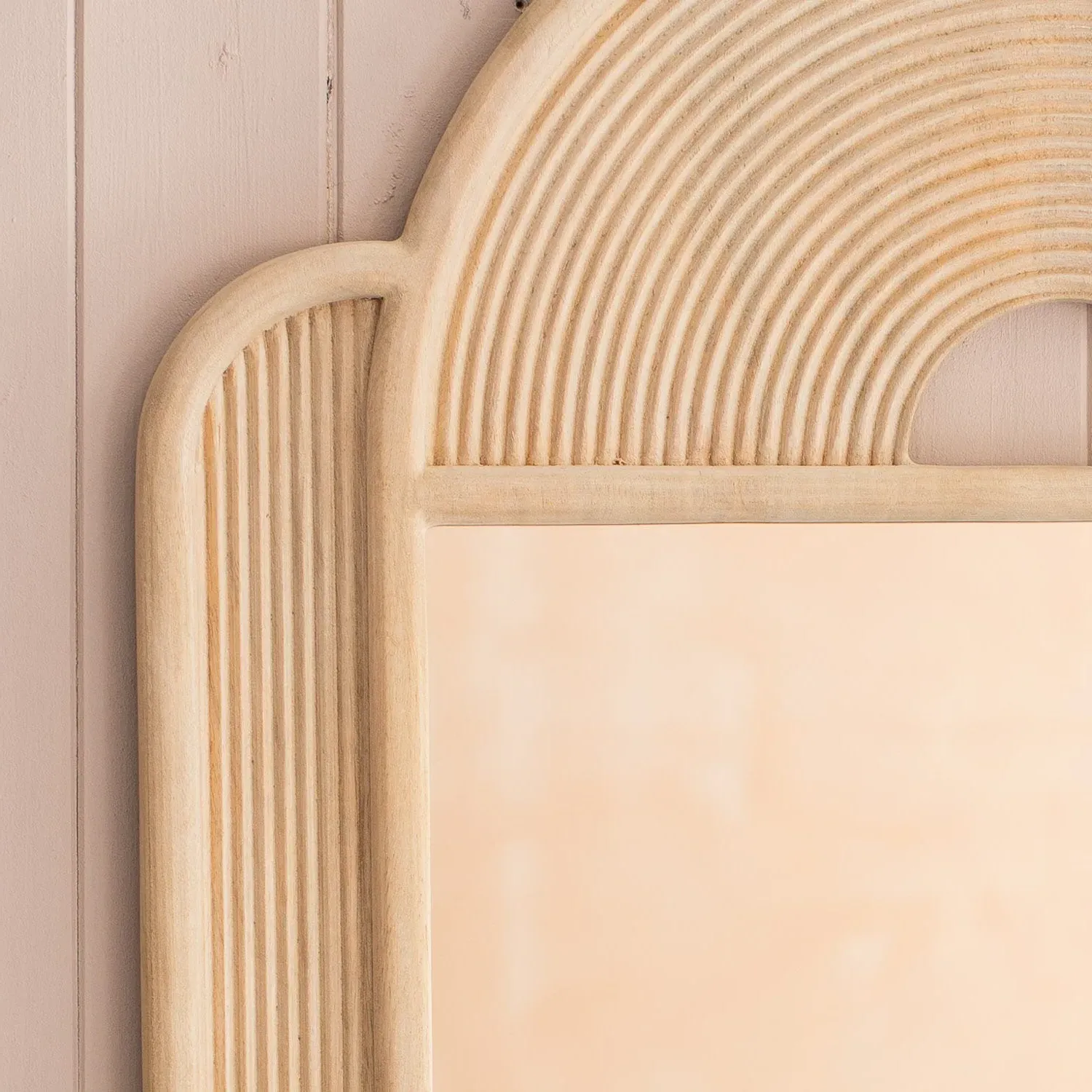 Margot Wooden Wall Mirror - Natural