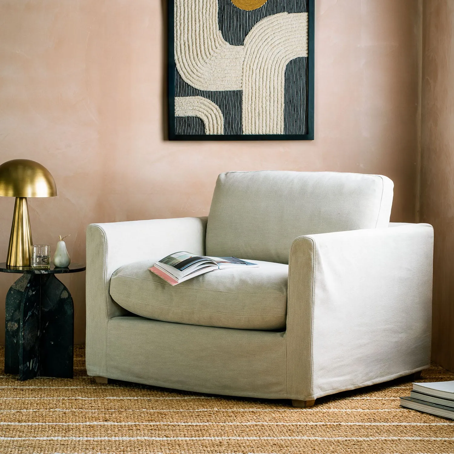Maribel Armchair - Oat, Linen image