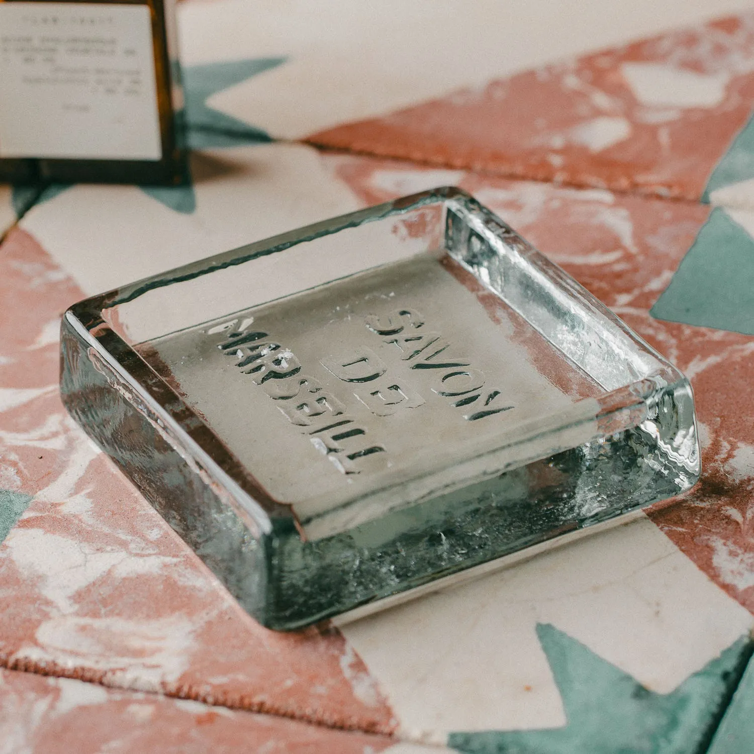 Marseille Glass Soap Dish - Clear image