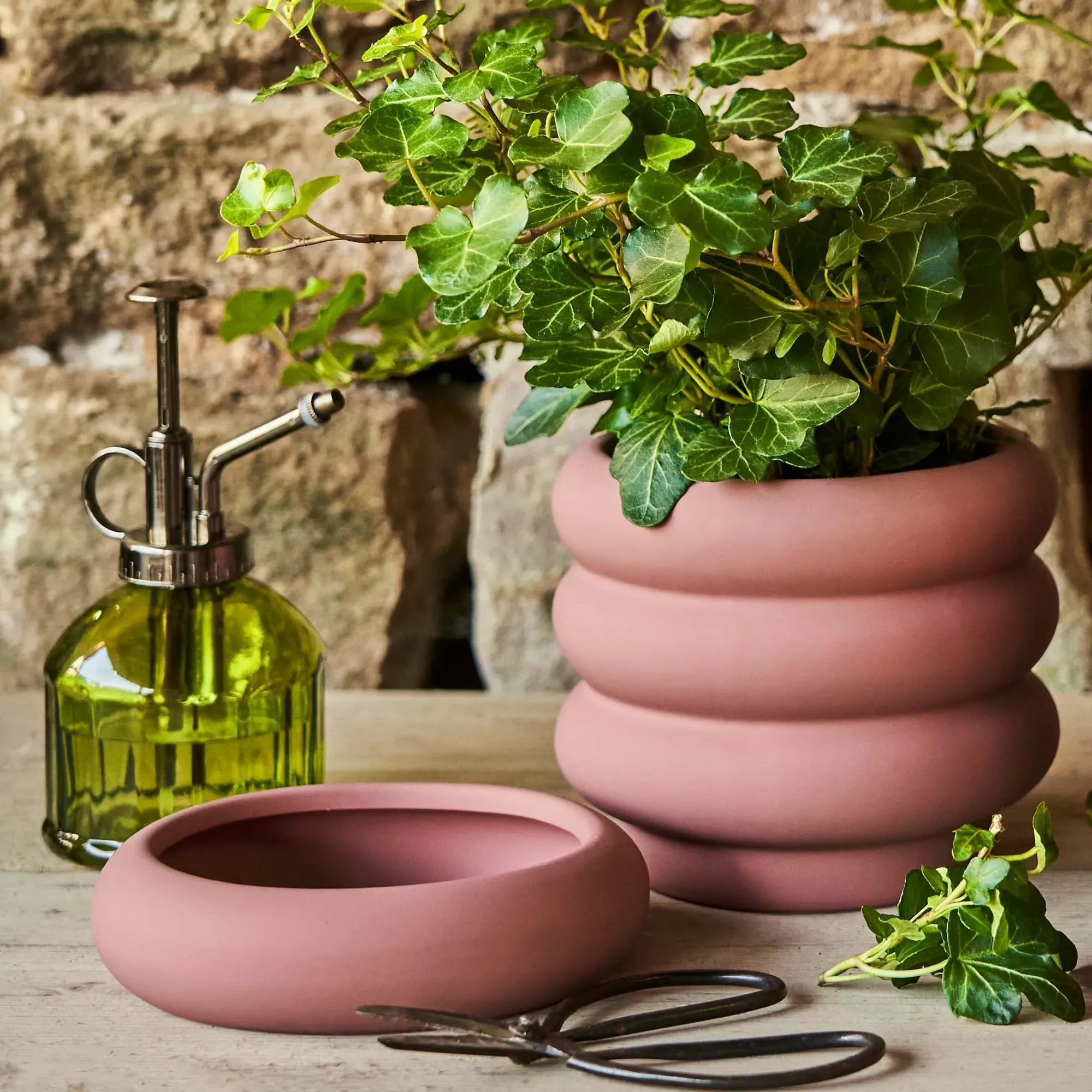 Medium Bubble Plant Pot - Rose image