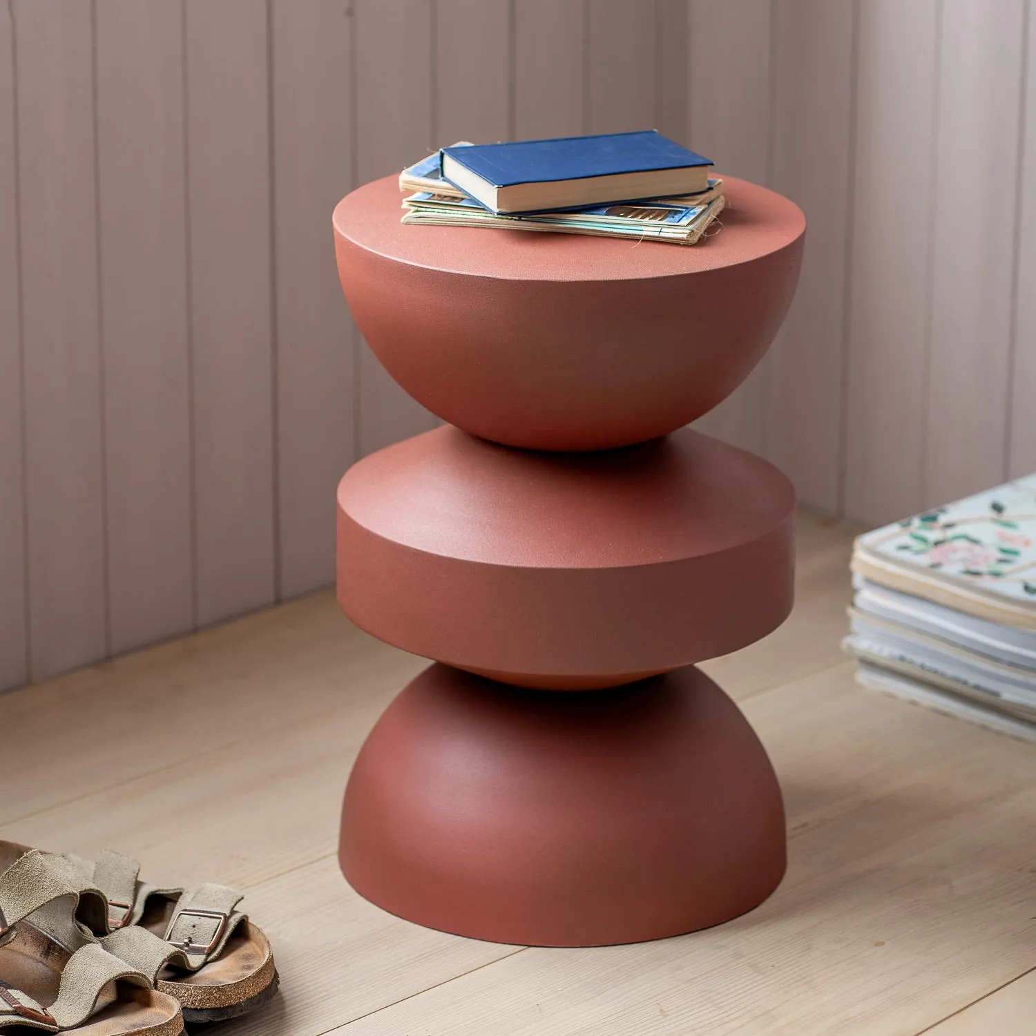 Metal Drum Stool - Green