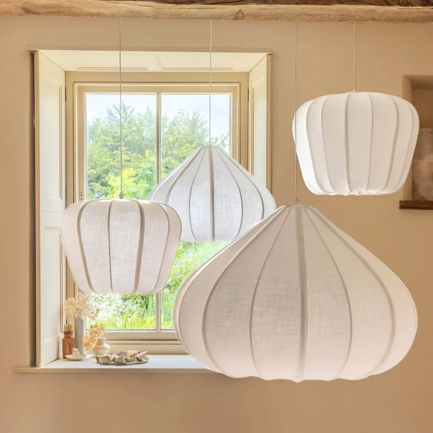 Miko Small Ceiling Light - Cotton