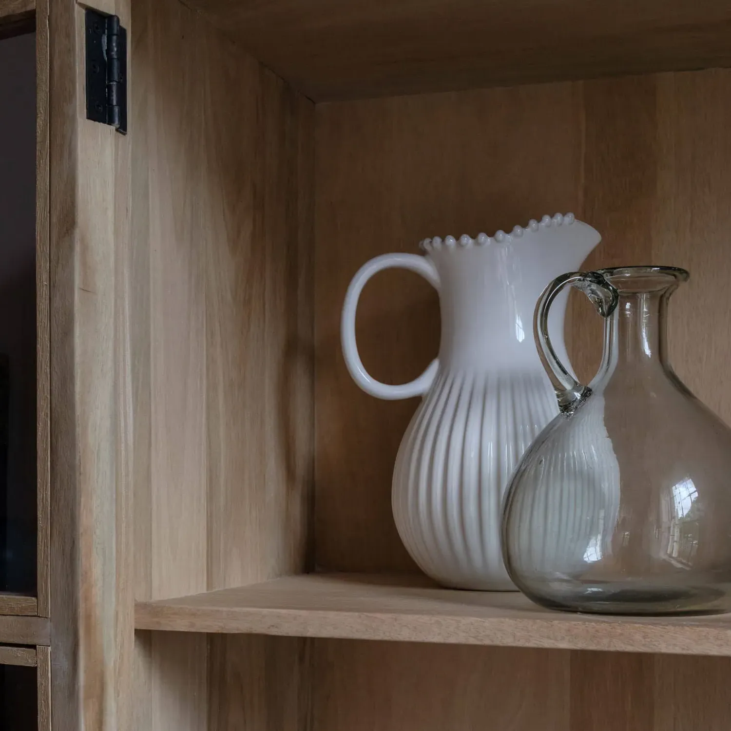 Mimosa Four Door Glass Cupboard - Mango Wood