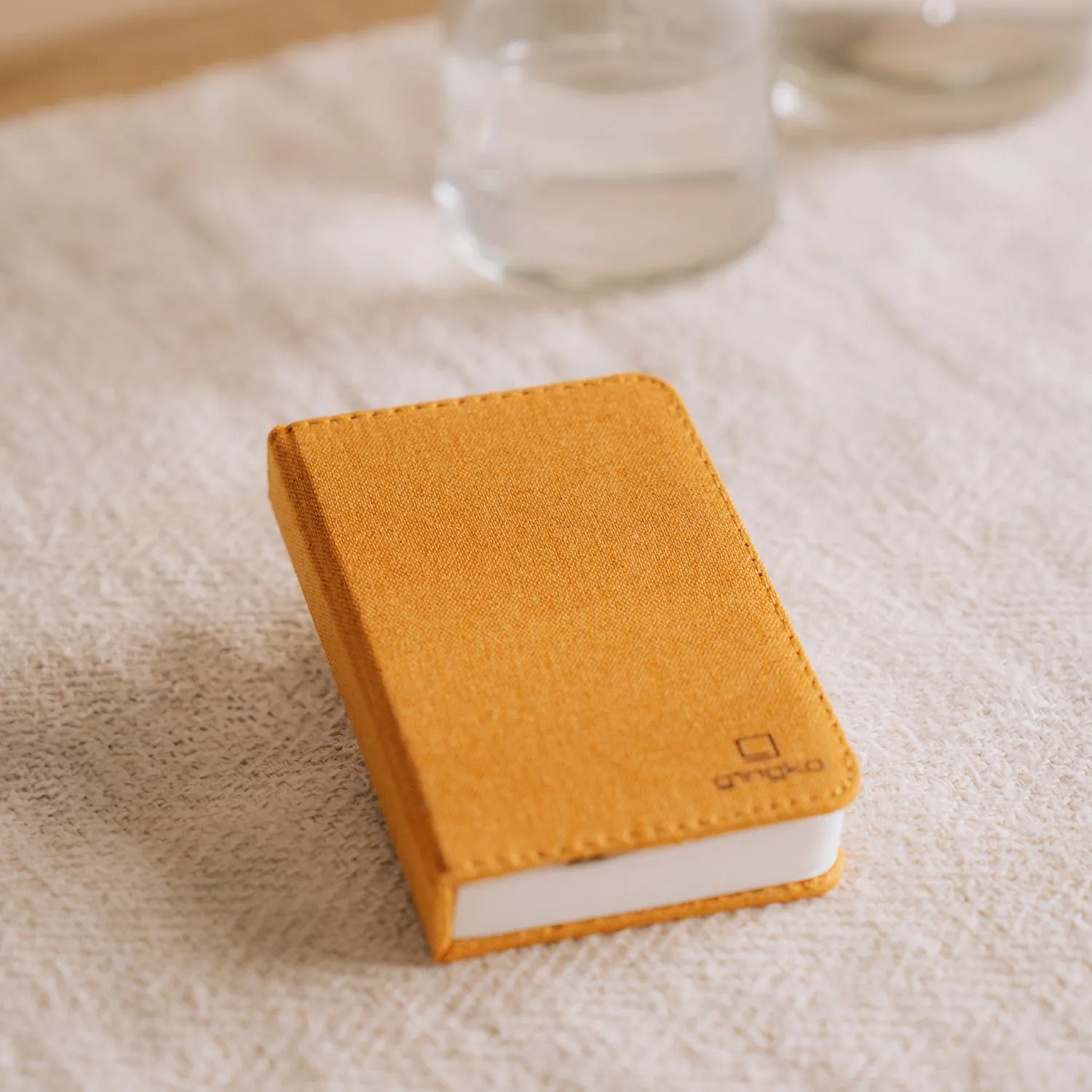Mini Book Light - Orange, Linen