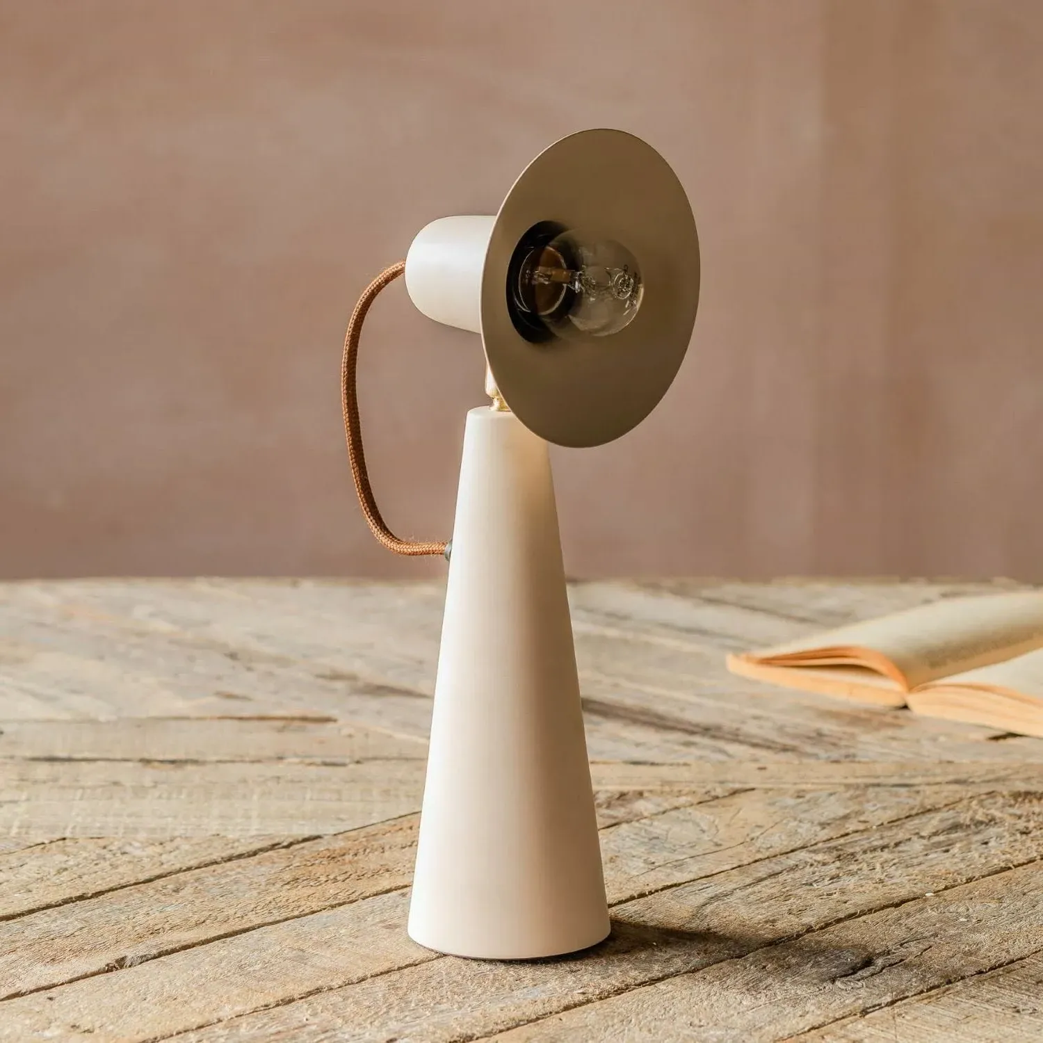 Monmouth Conical Table Lamp - Nude, Iron