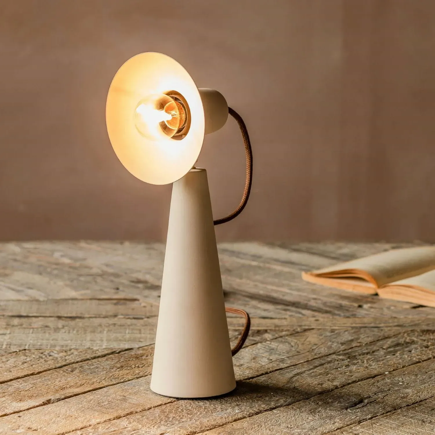 Monmouth Conical Table Lamp - Nude, Iron