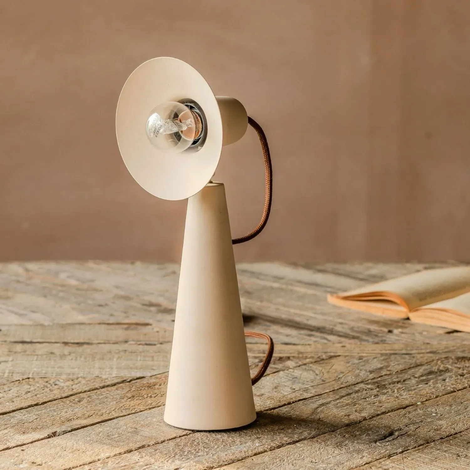 Monmouth Conical Table Lamp - Nude, Iron