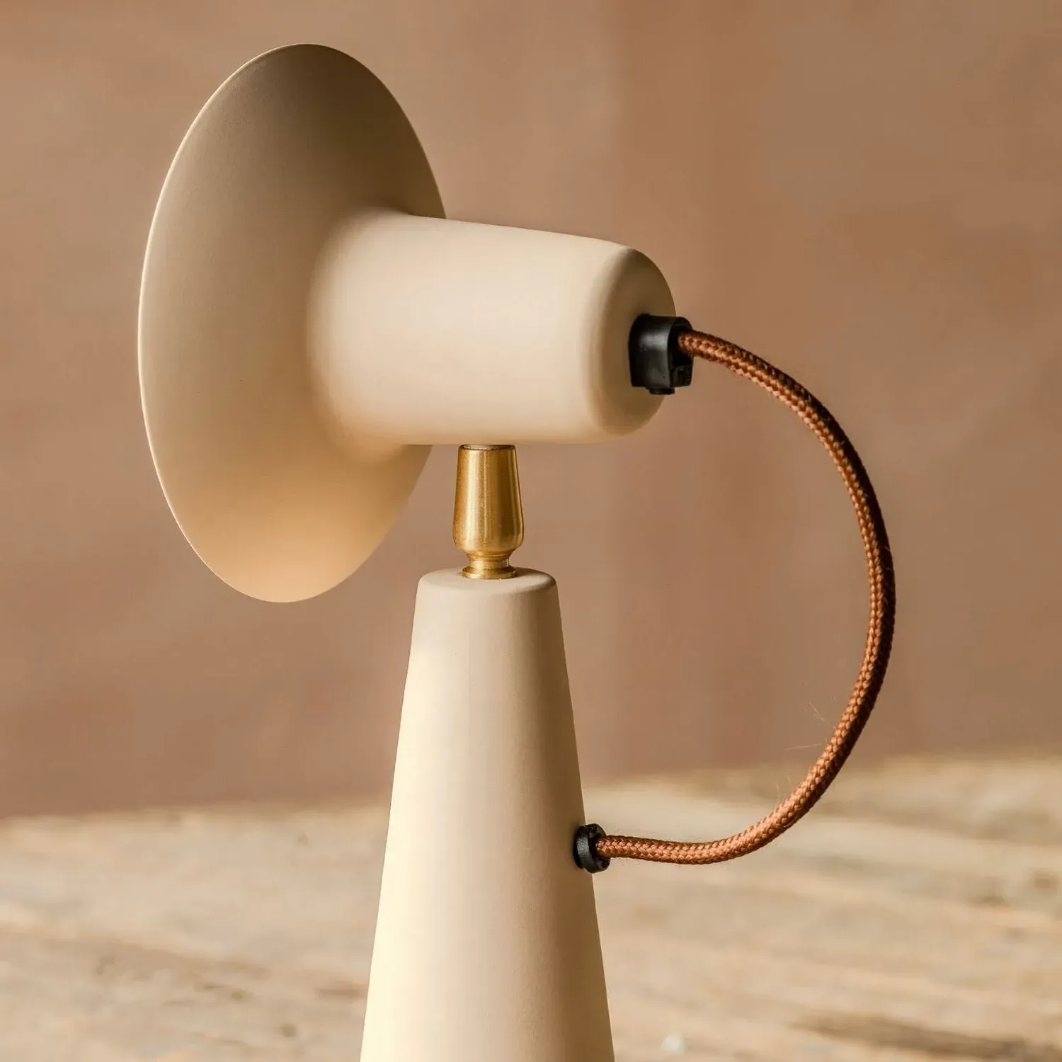 Monmouth Conical Table Lamp - Nude, Iron