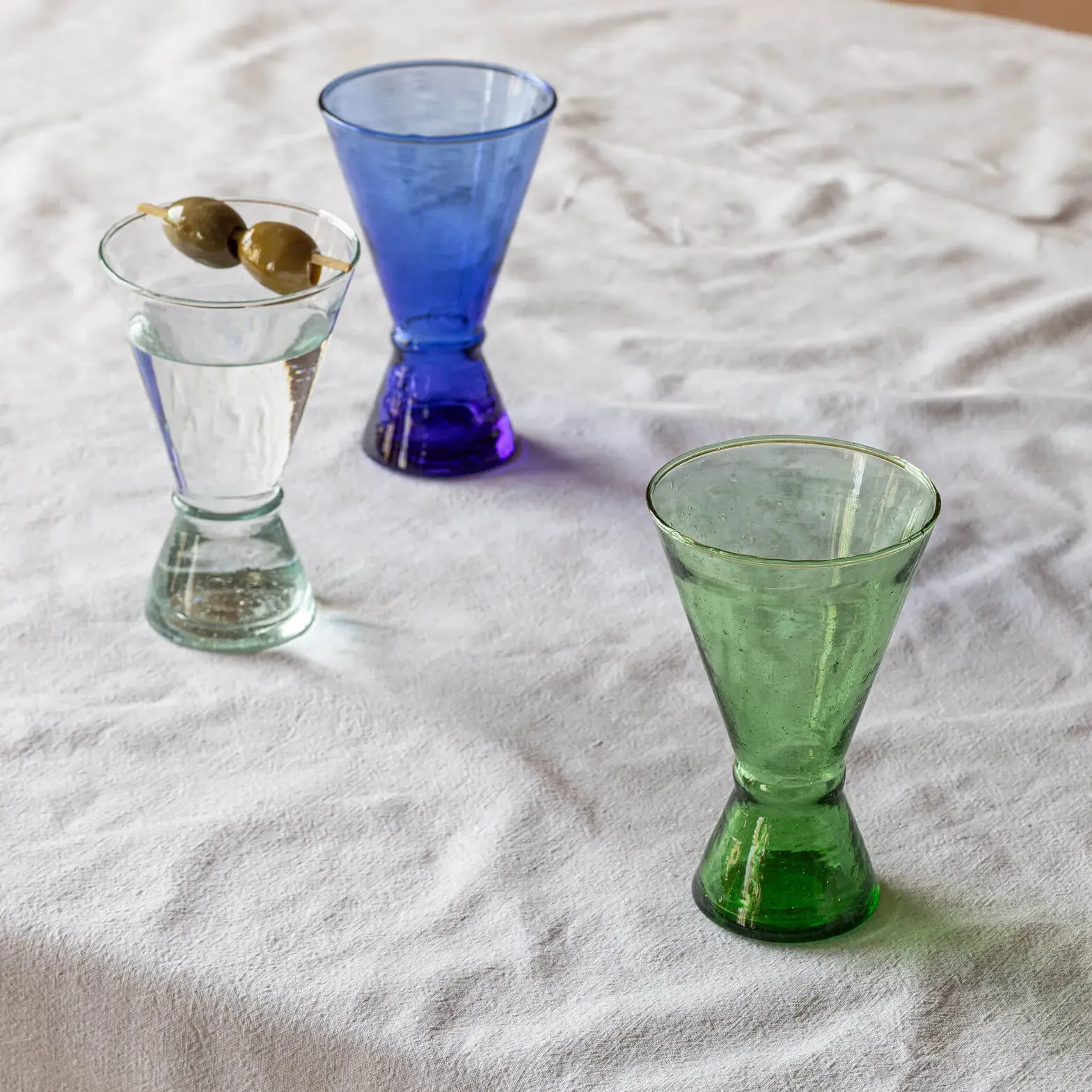 Moroccan Martini Glass - Green