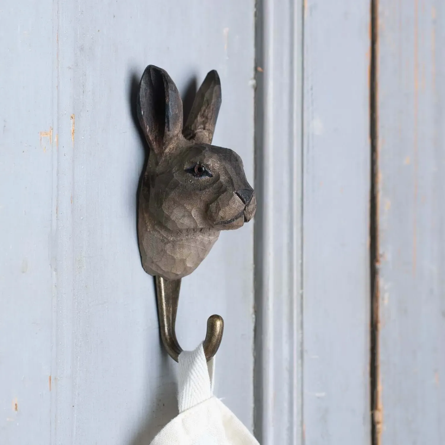 Mountain Hare Wall Hook - Bronze