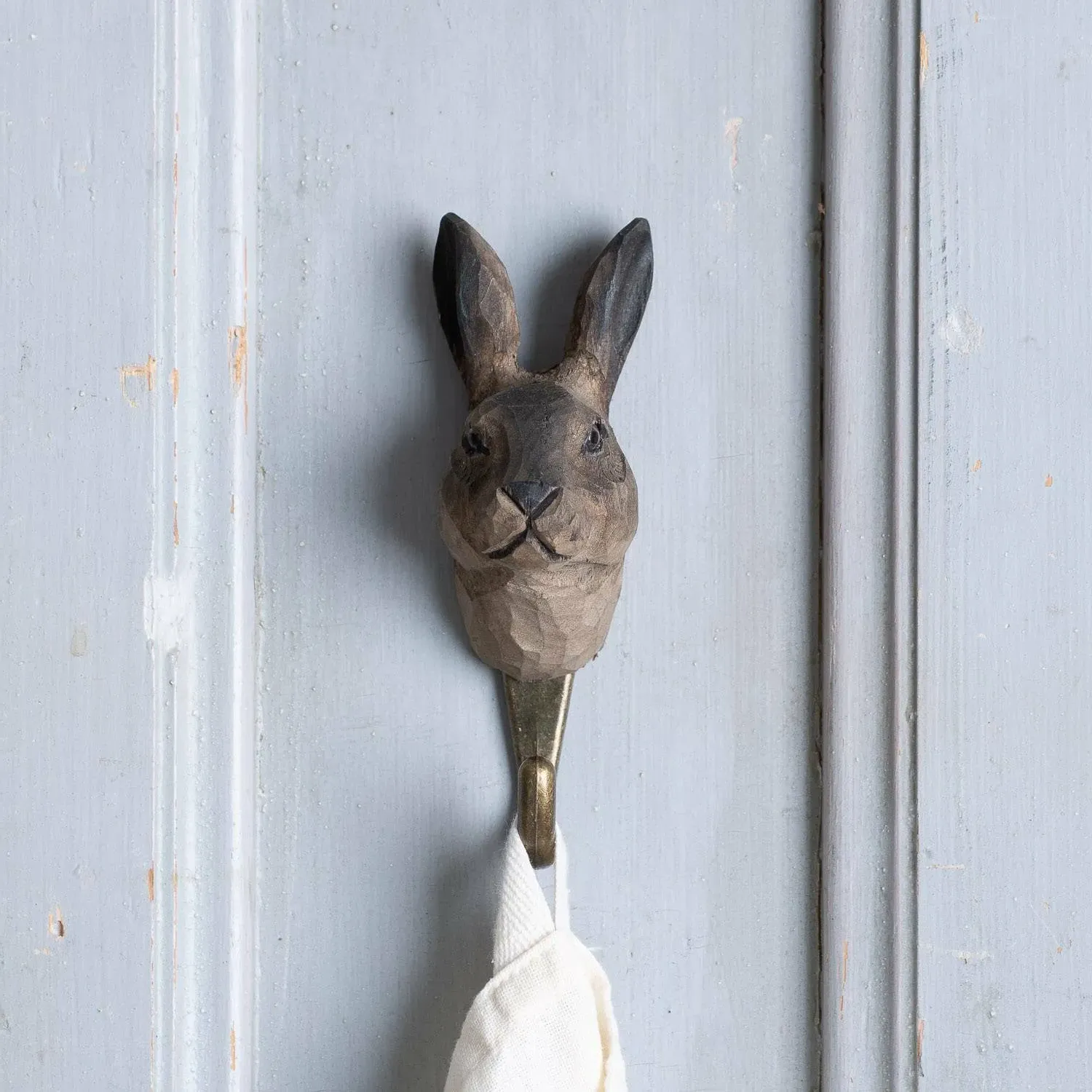 Mountain Hare Wall Hook - Bronze image