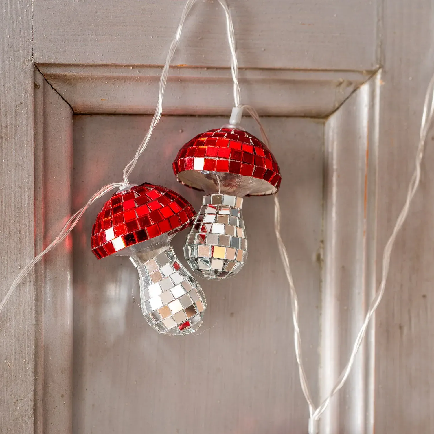 Mushroom Disco String Lights - Multicolour, Glass
