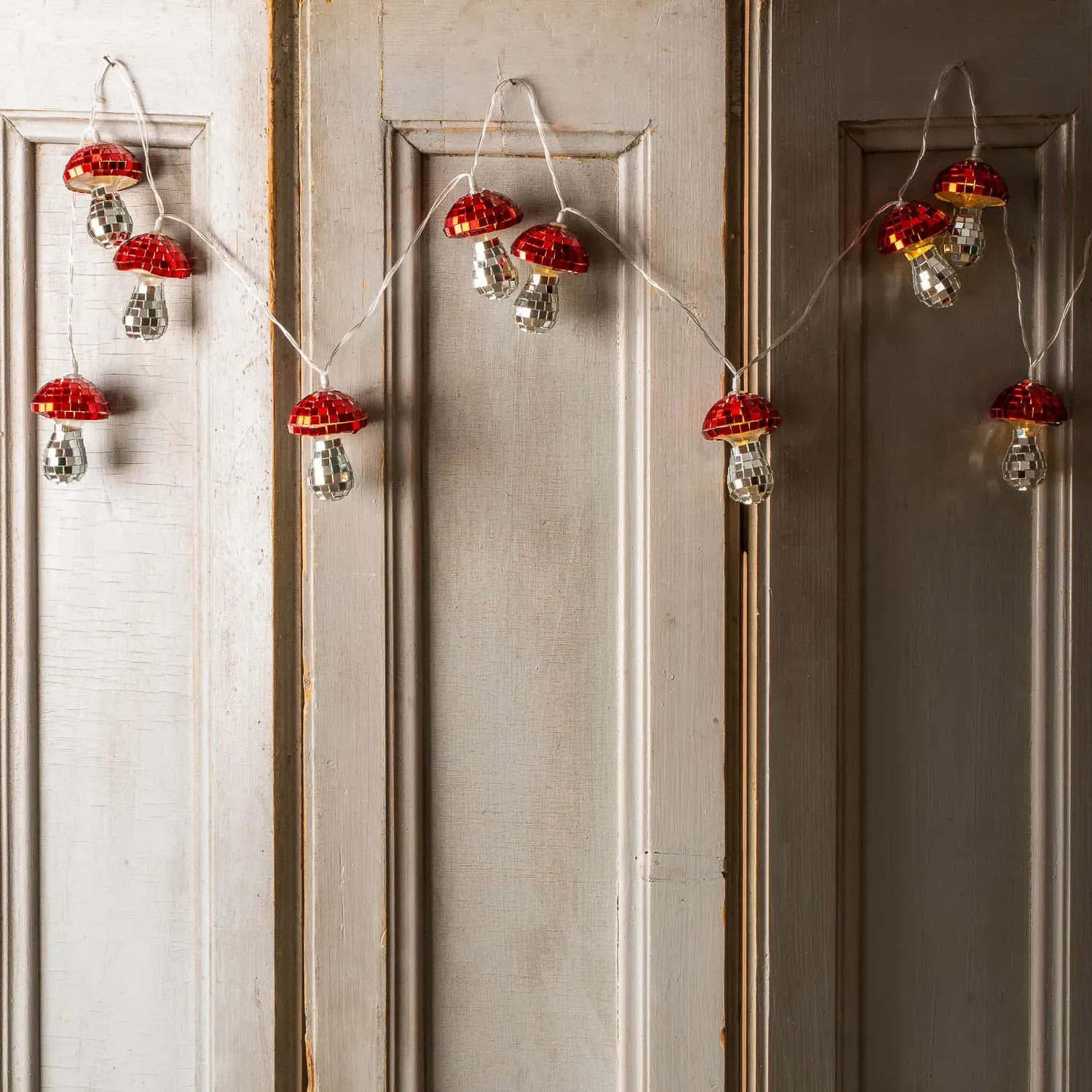 Mushroom Disco String Lights - Multicolour, Glass