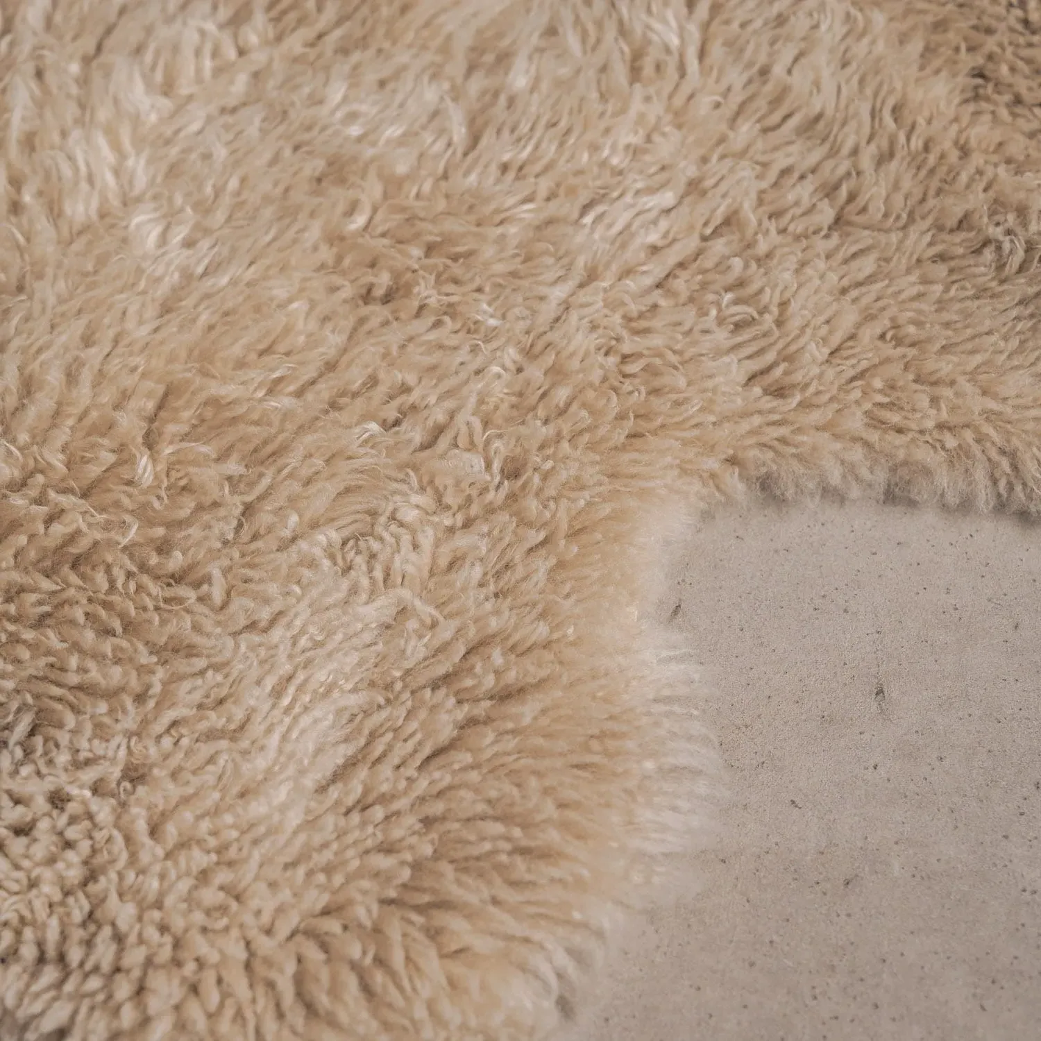 Nappa Long Curly Quad Sheepskin - Brown