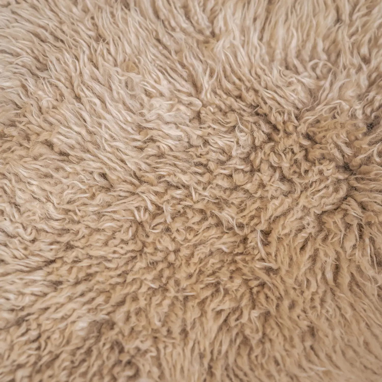 Nappa Long Curly Quad Sheepskin - Brown