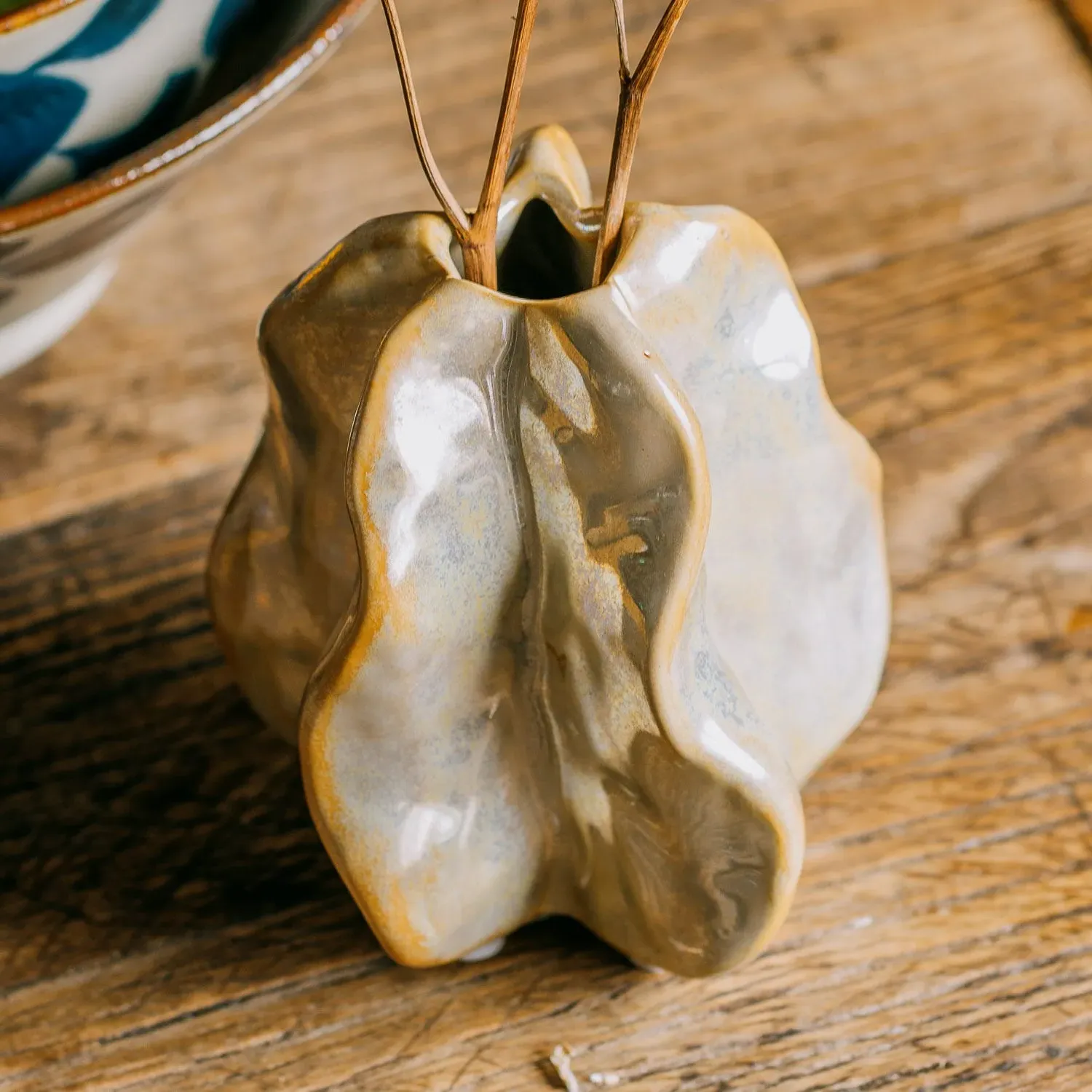 Nerida Small Vase - Cream, Ceramic