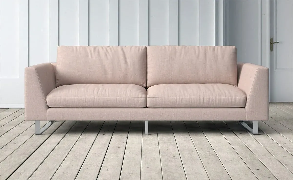 New York 3-Seater Sofa - Powder Pink