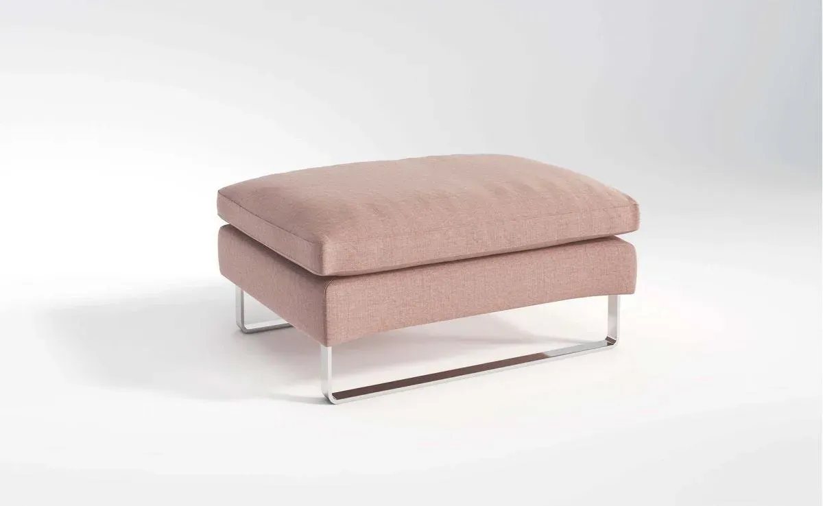 New York Footstool - Powder Pink
